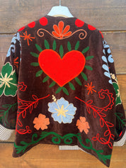 Veste Suzani- Veste velours Indienne