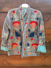 Veste Suzani- Veste velours Indienne