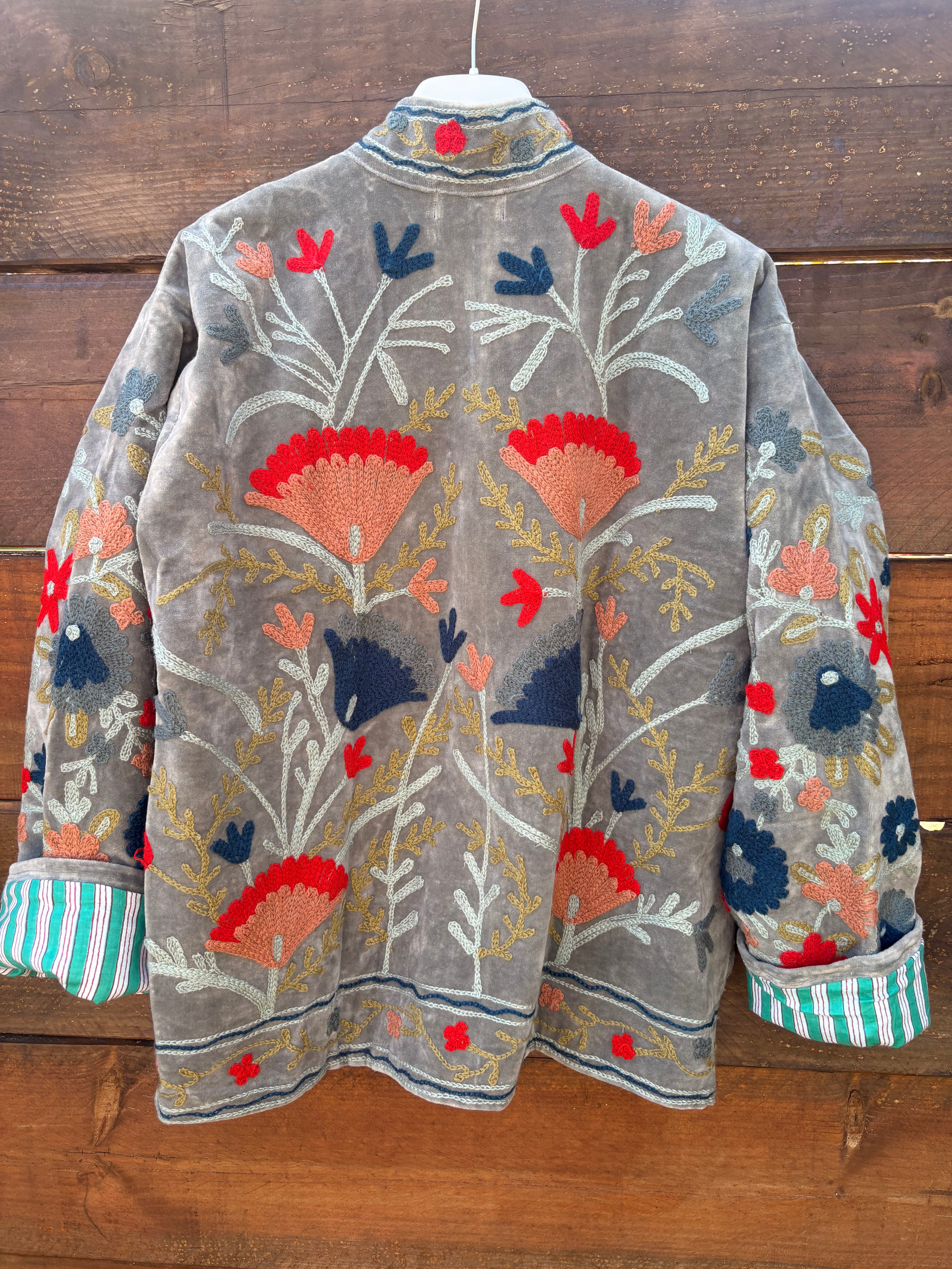 Veste Suzani- Veste velours Indienne