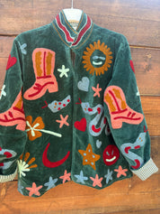 Veste Suzani- Veste velours Indienne