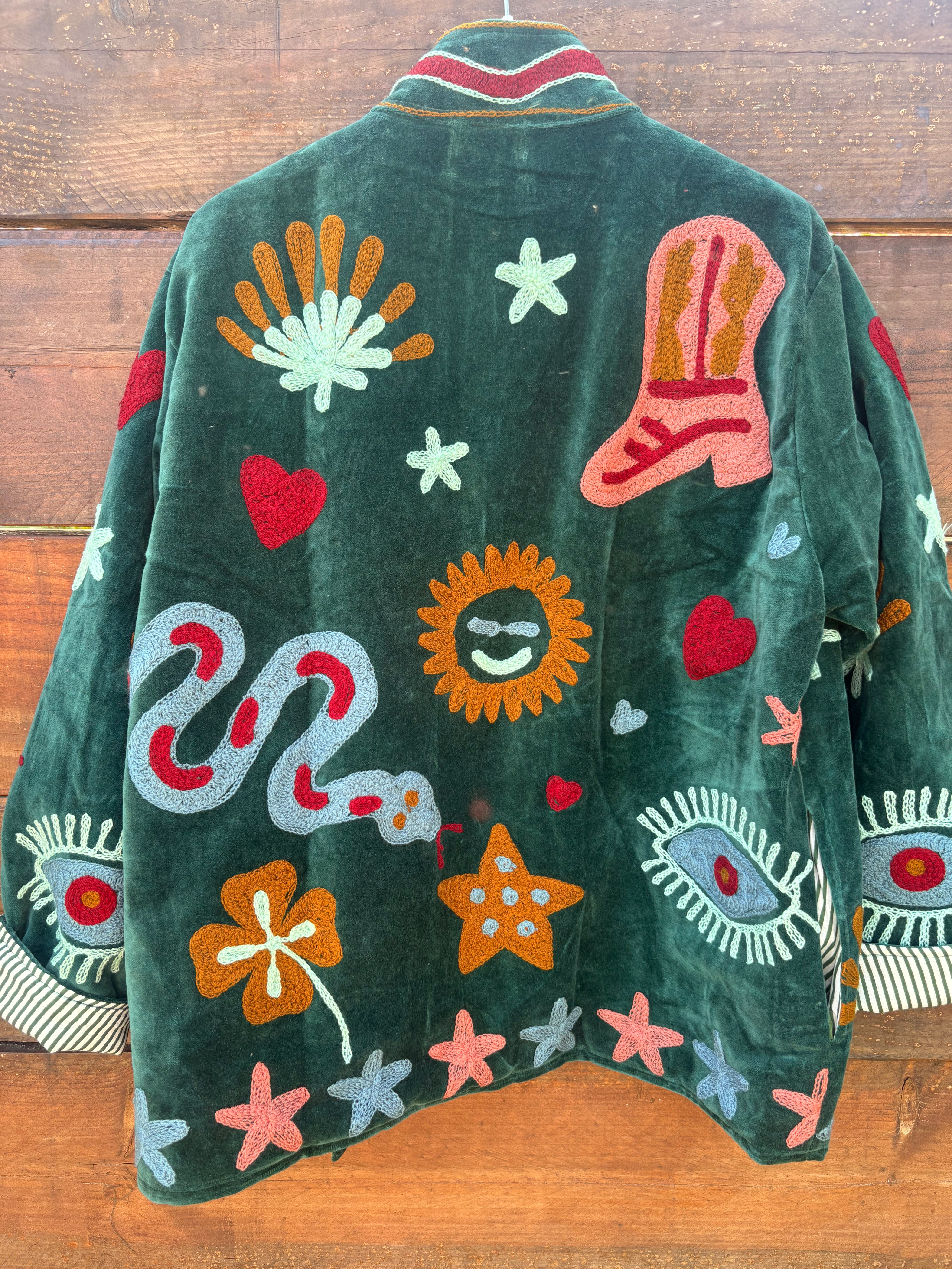 Veste Suzani- Veste velours Indienne