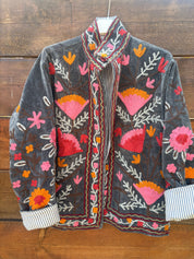 Veste Suzani- Veste velours Indienne