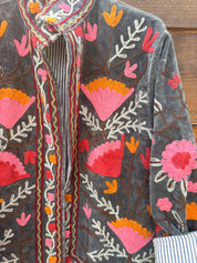 Veste Suzani- Veste velours Indienne
