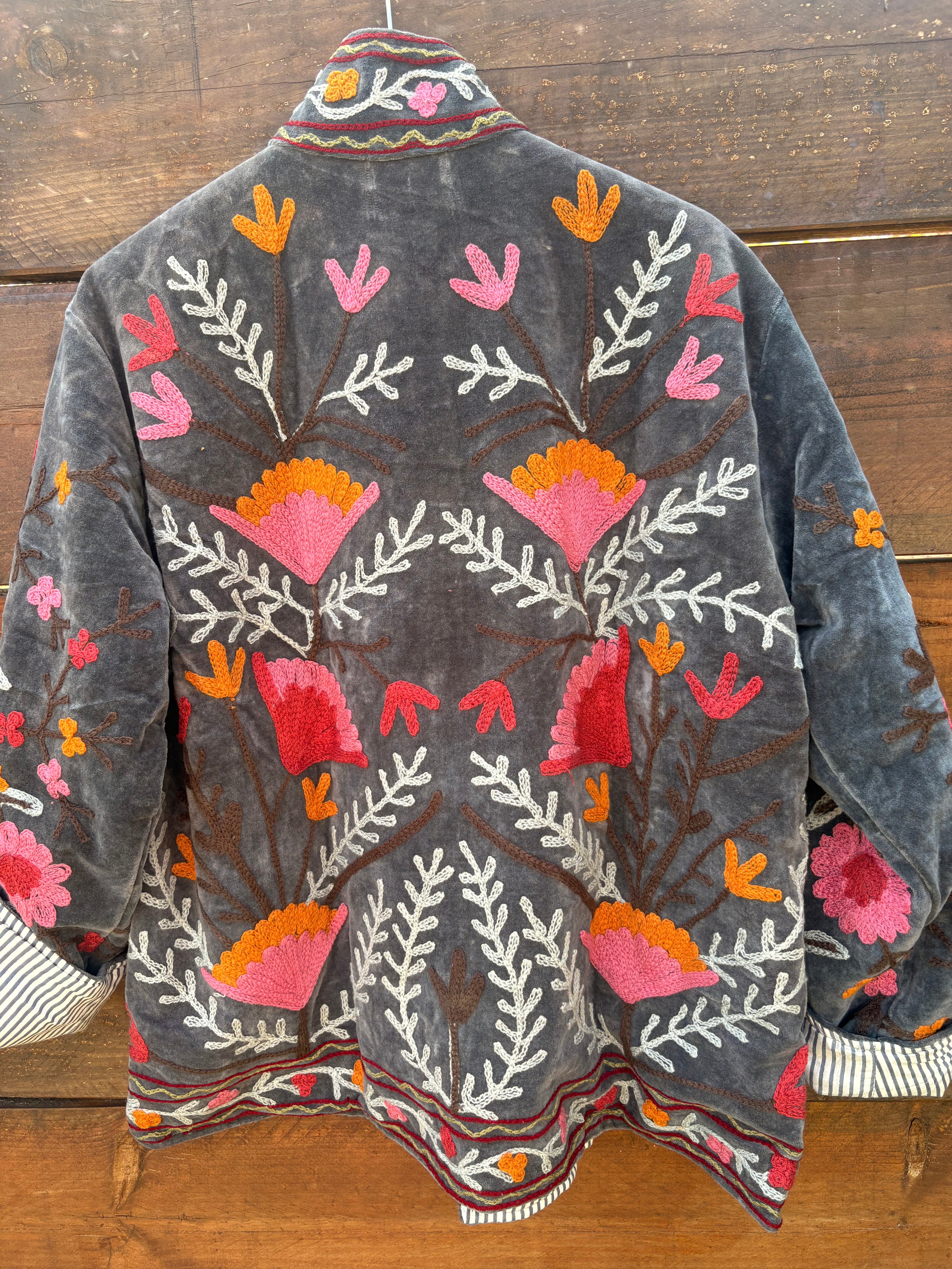 Veste Suzani- Veste velours Indienne