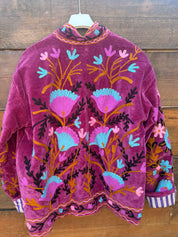 Veste Suzani- Veste velours Indienne