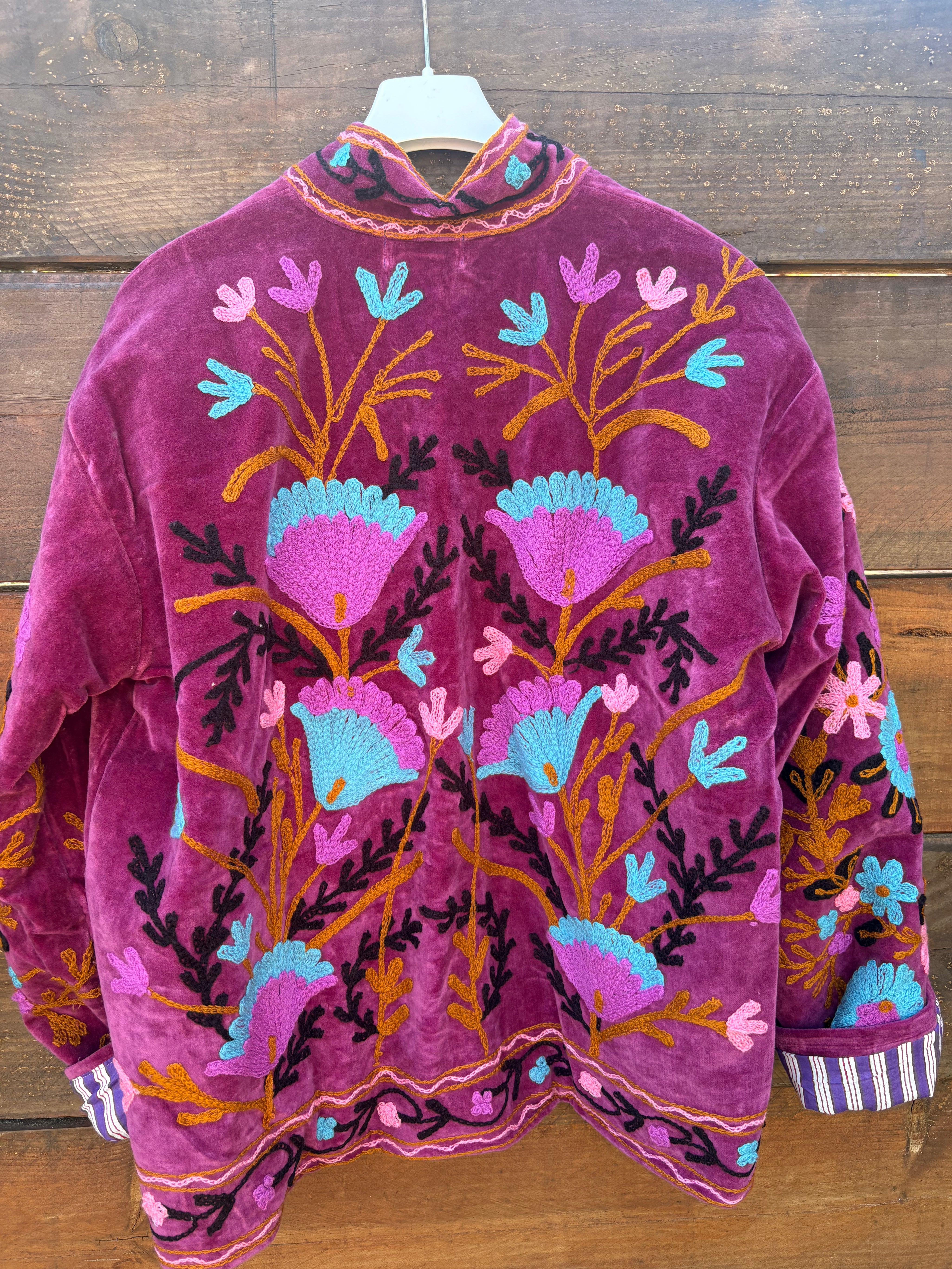 Veste Suzani- Veste velours Indienne