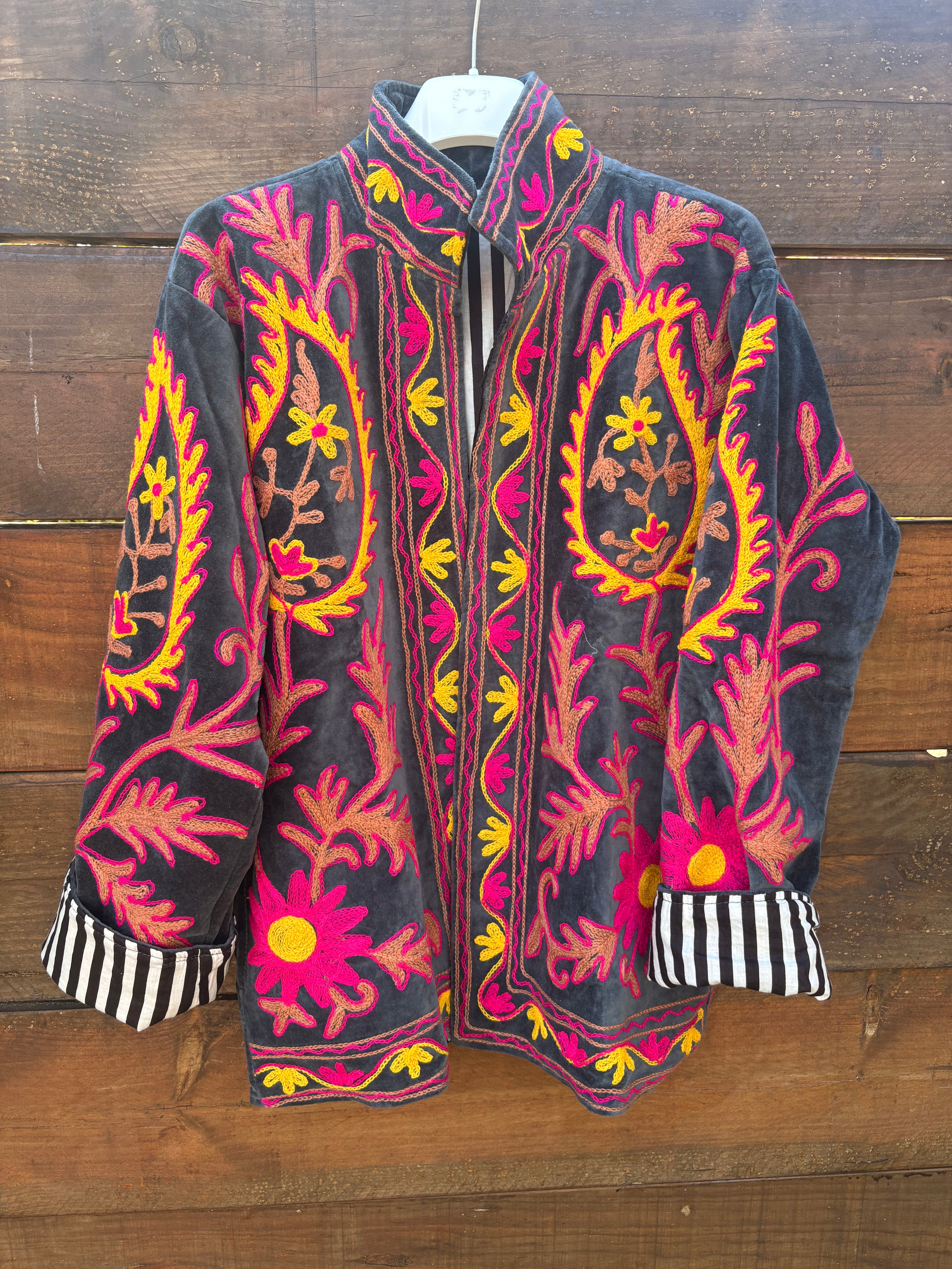 Veste Suzani- Veste velours Indienne