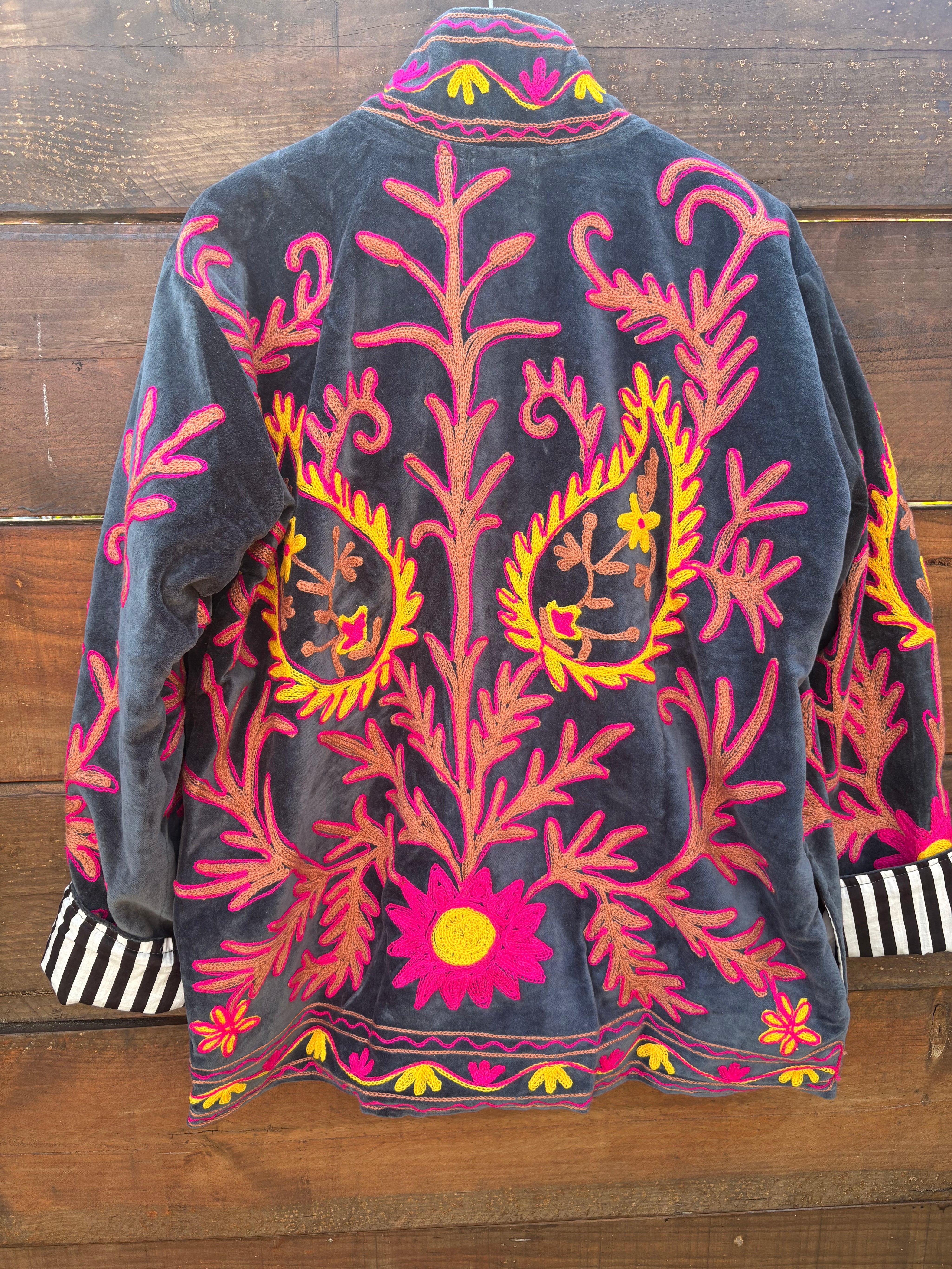 Veste Suzani- Veste velours Indienne