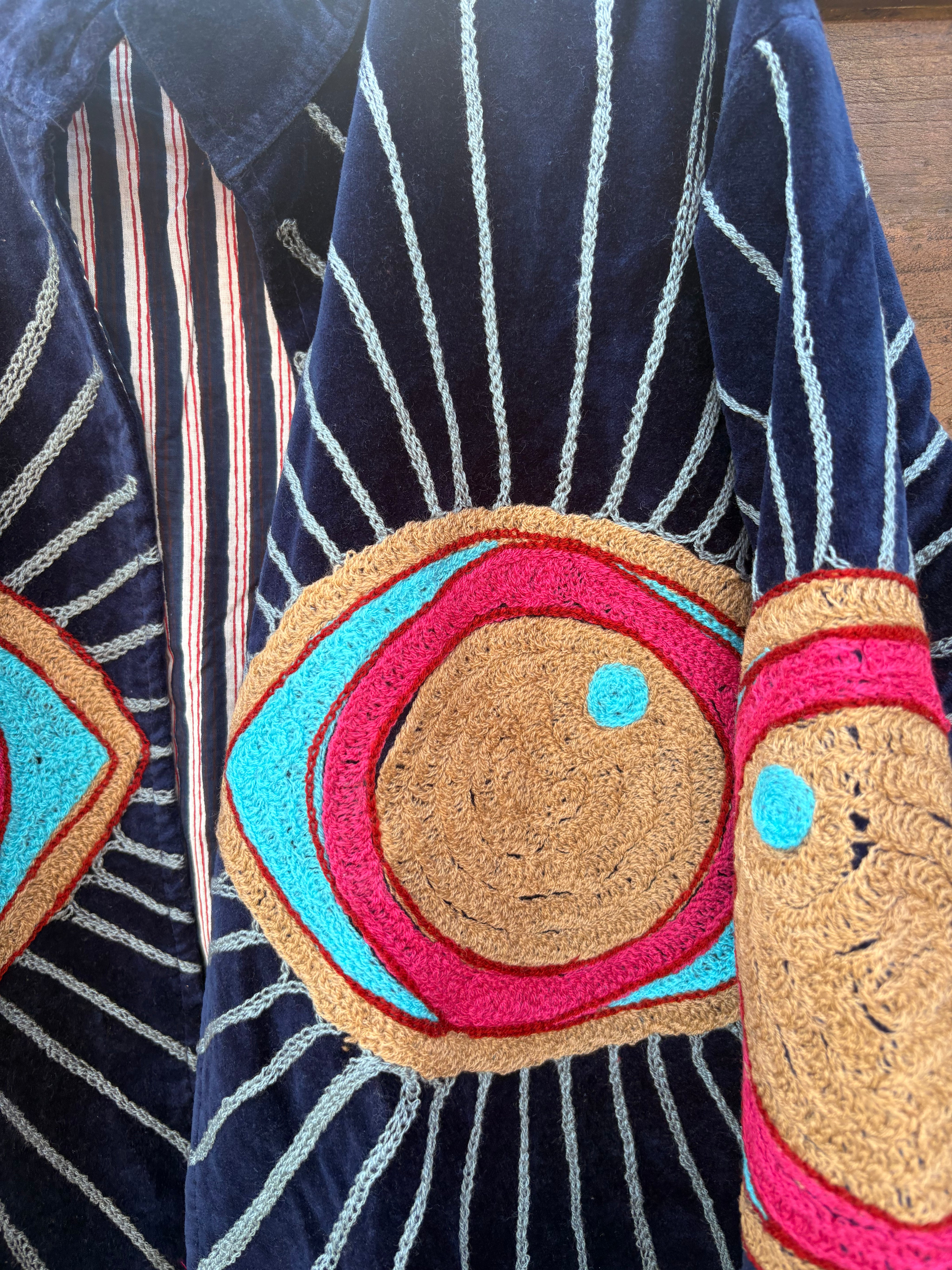 Veste Suzani- Veste velours Indienne
