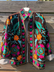 Veste Suzani- Veste velours Indienne