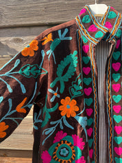 Veste Suzani- Veste velours Indienne