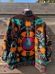 Veste Suzani- Veste velours Indienne