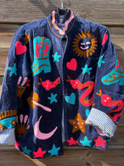Veste Suzani- Veste velours Indienne