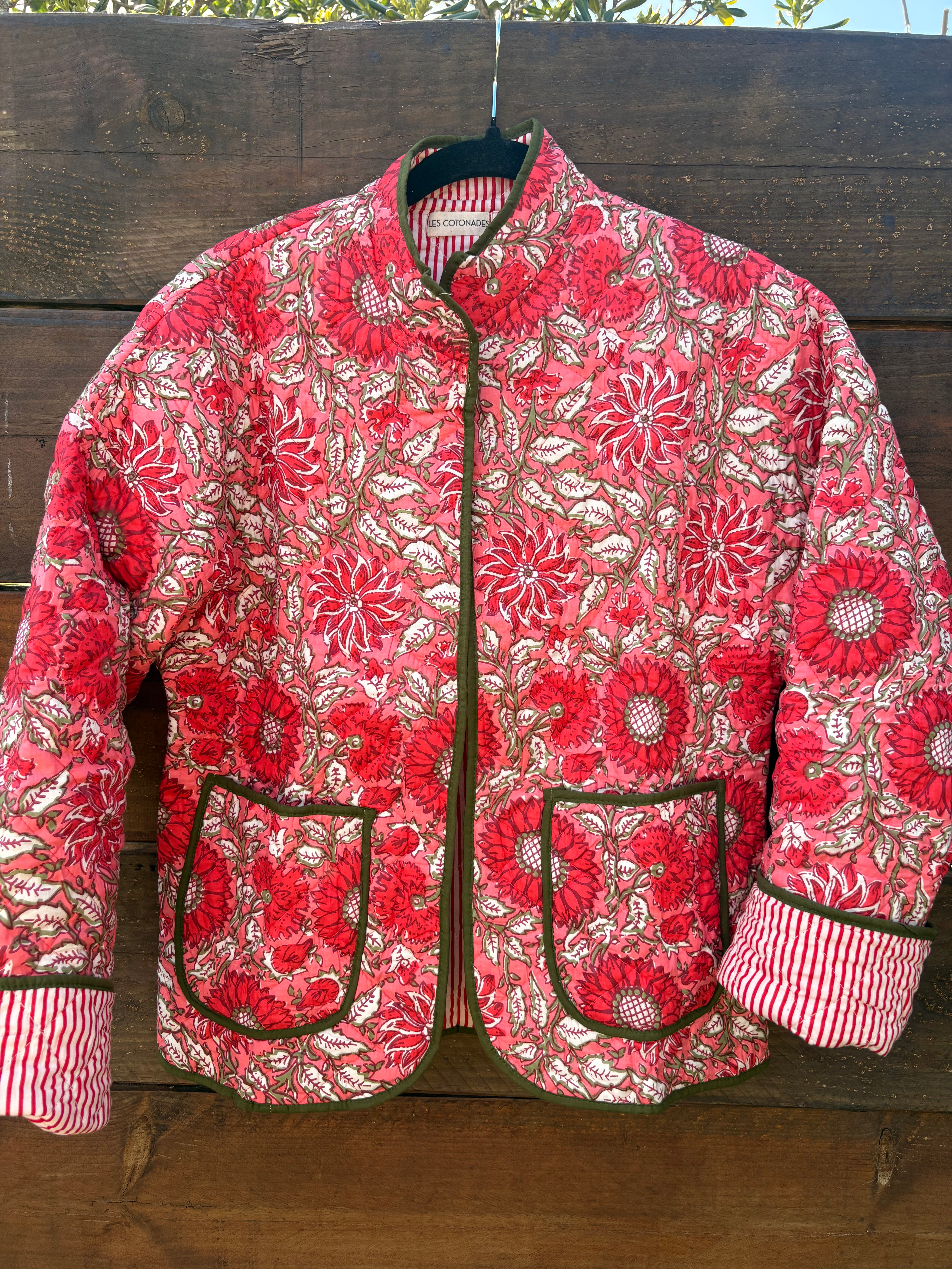 Veste Coton Réversible - veste matelassée artisanale