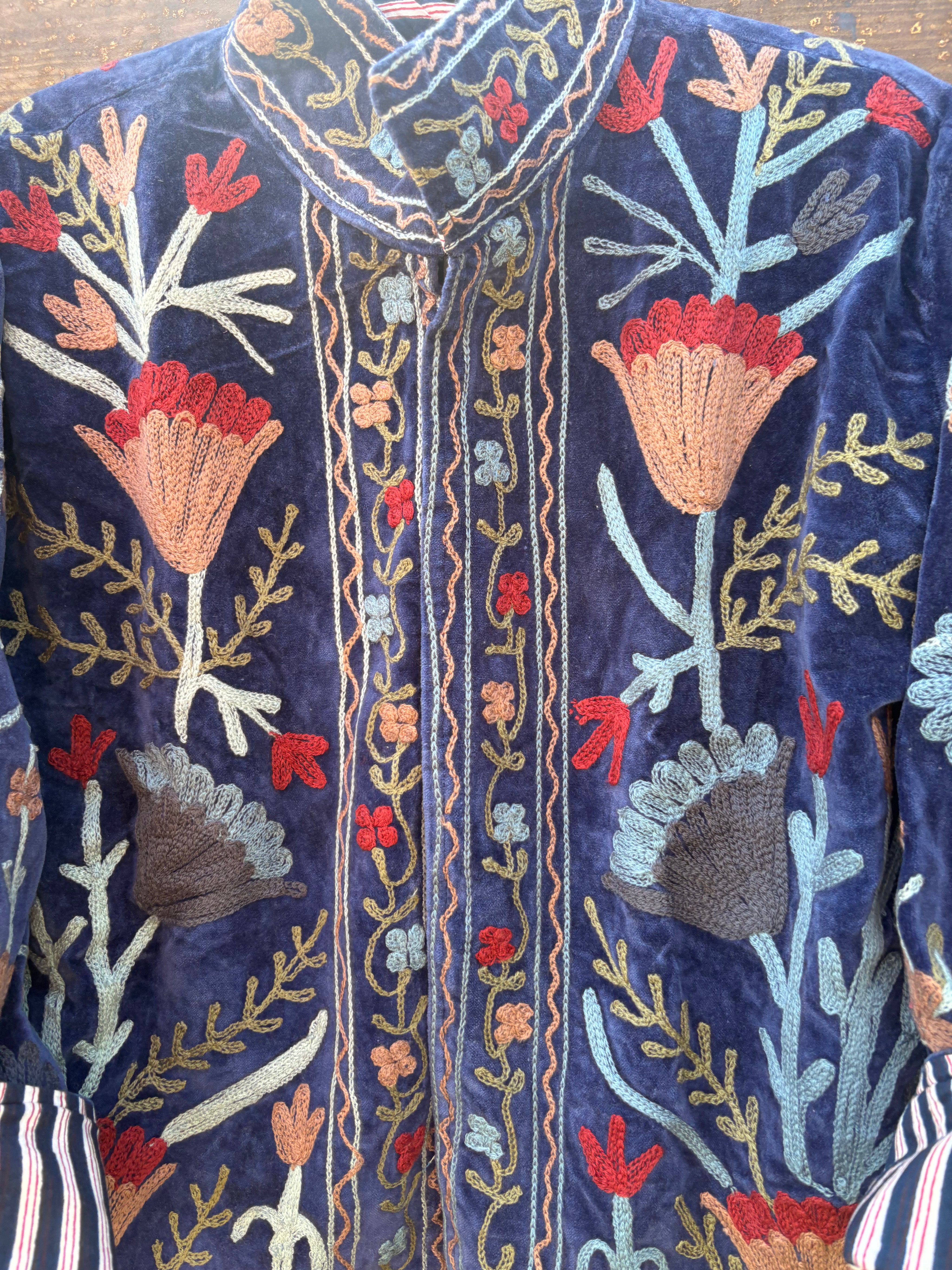 Veste Suzani- Veste velours Indienne