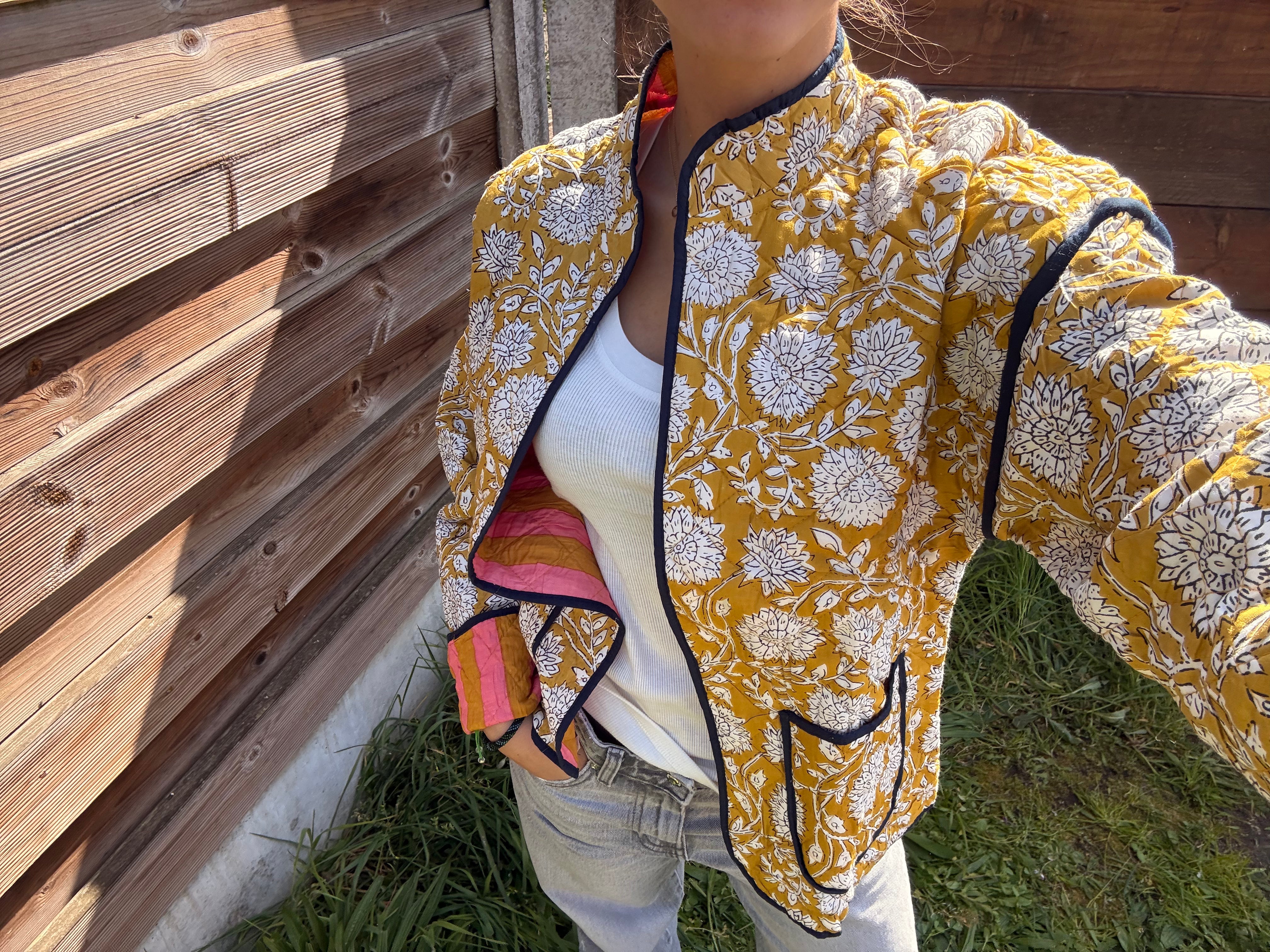 Veste Coton Réversible - veste matelassée artisanale