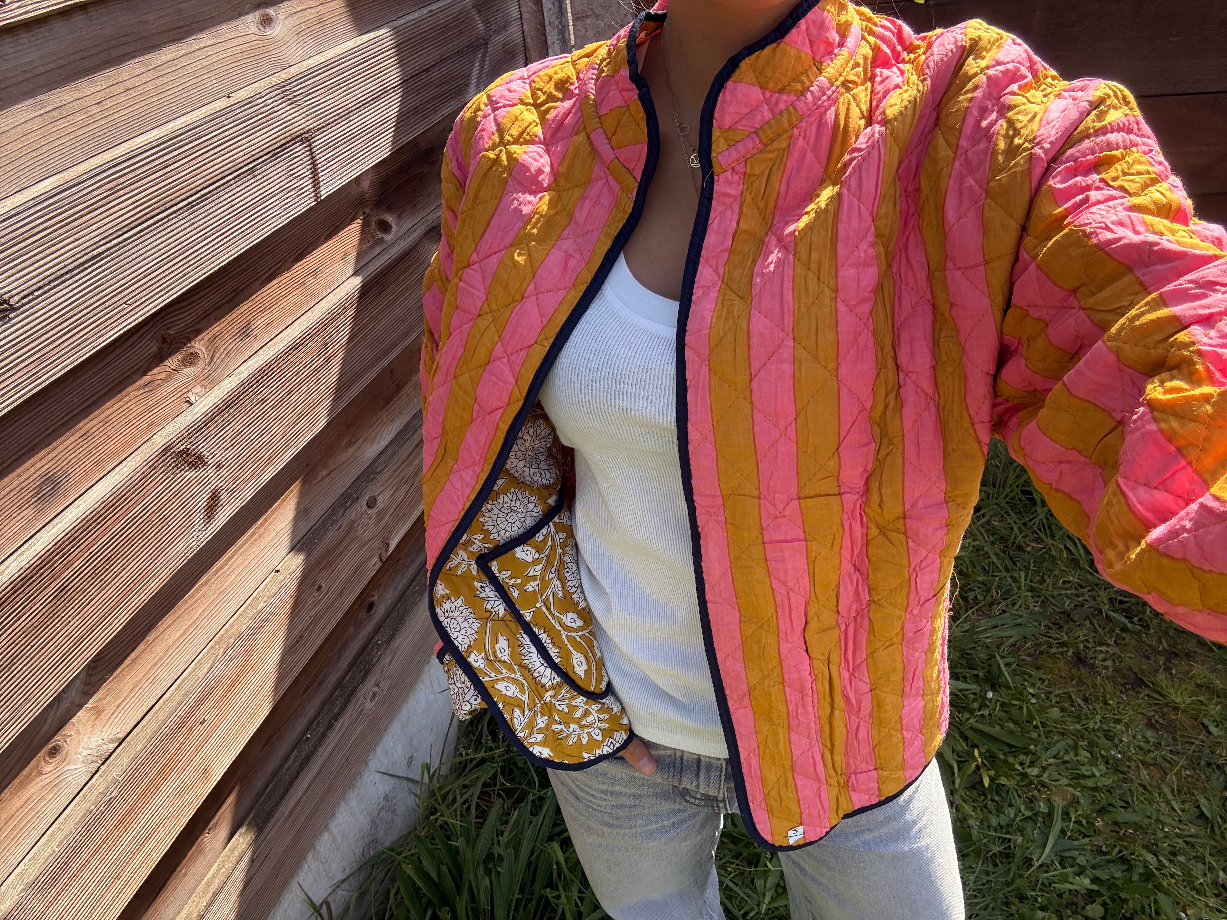 Veste Coton Réversible - veste matelassée artisanale