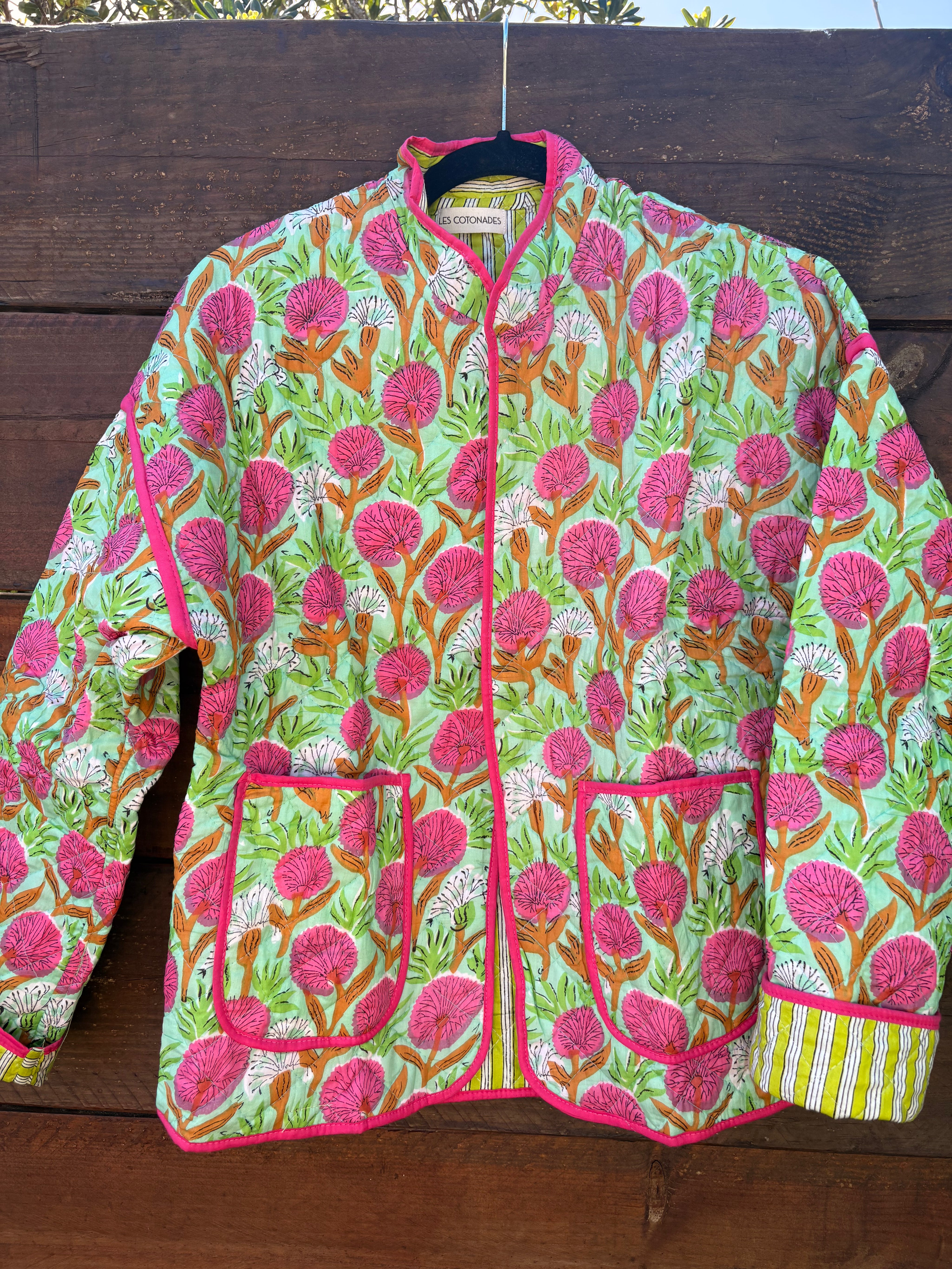 Veste Coton Réversible - veste matelassée artisanale