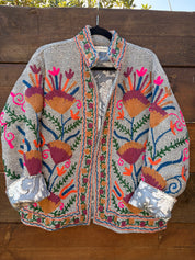 Veste Suzani- Veste velours Indienne
