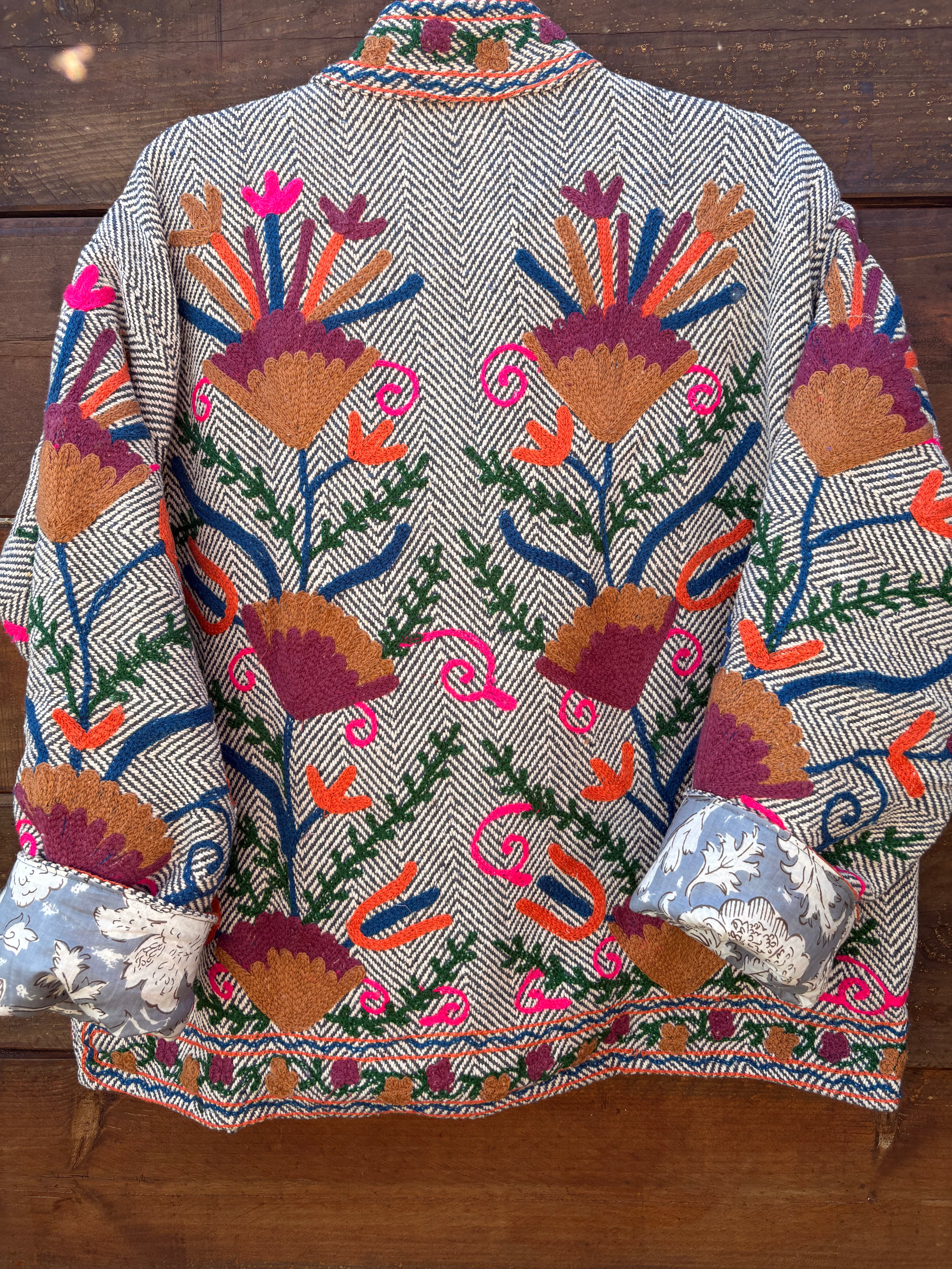 Veste Suzani- Veste velours Indienne