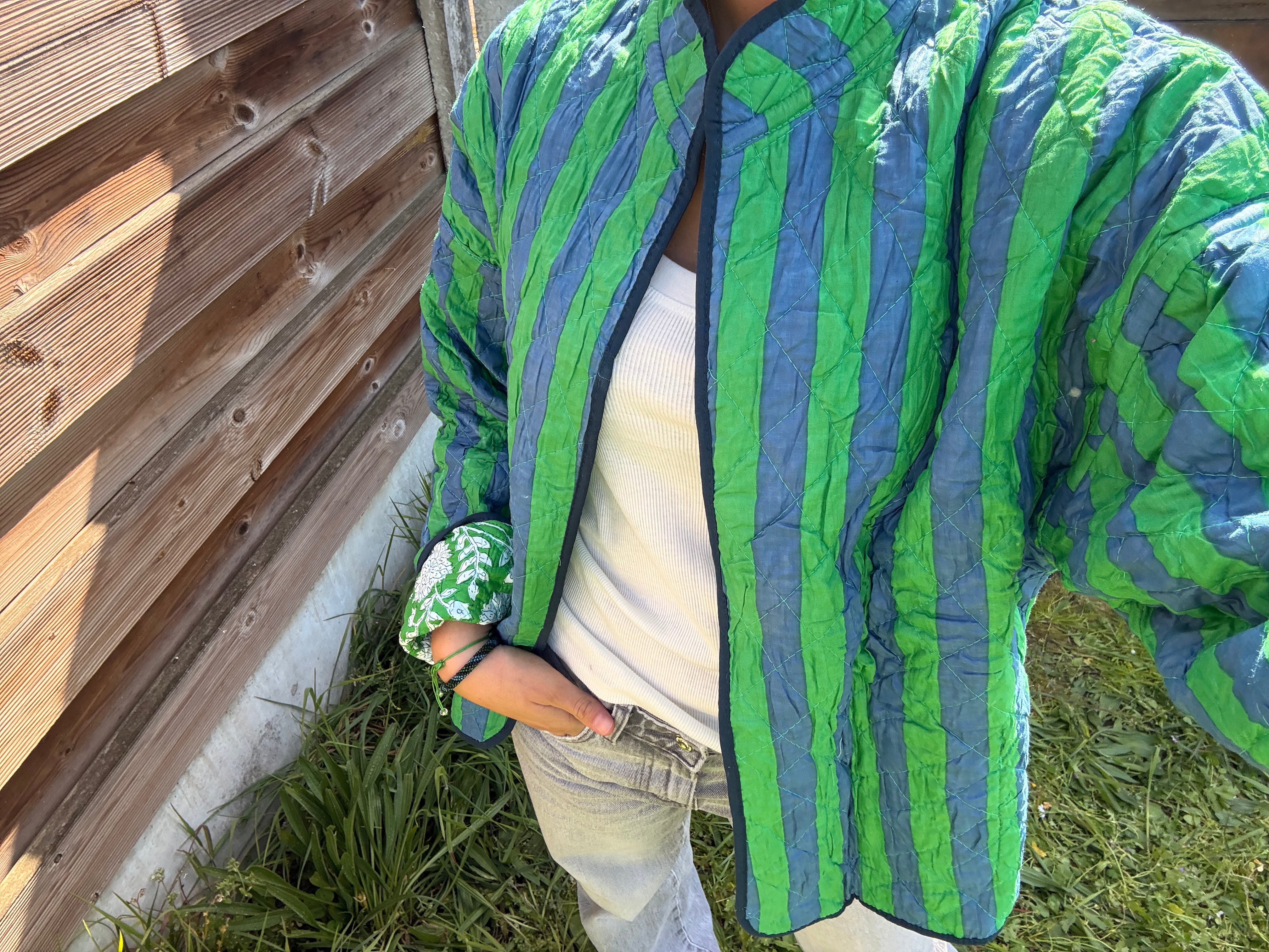 Veste Coton Réversible - veste matelassée artisanale