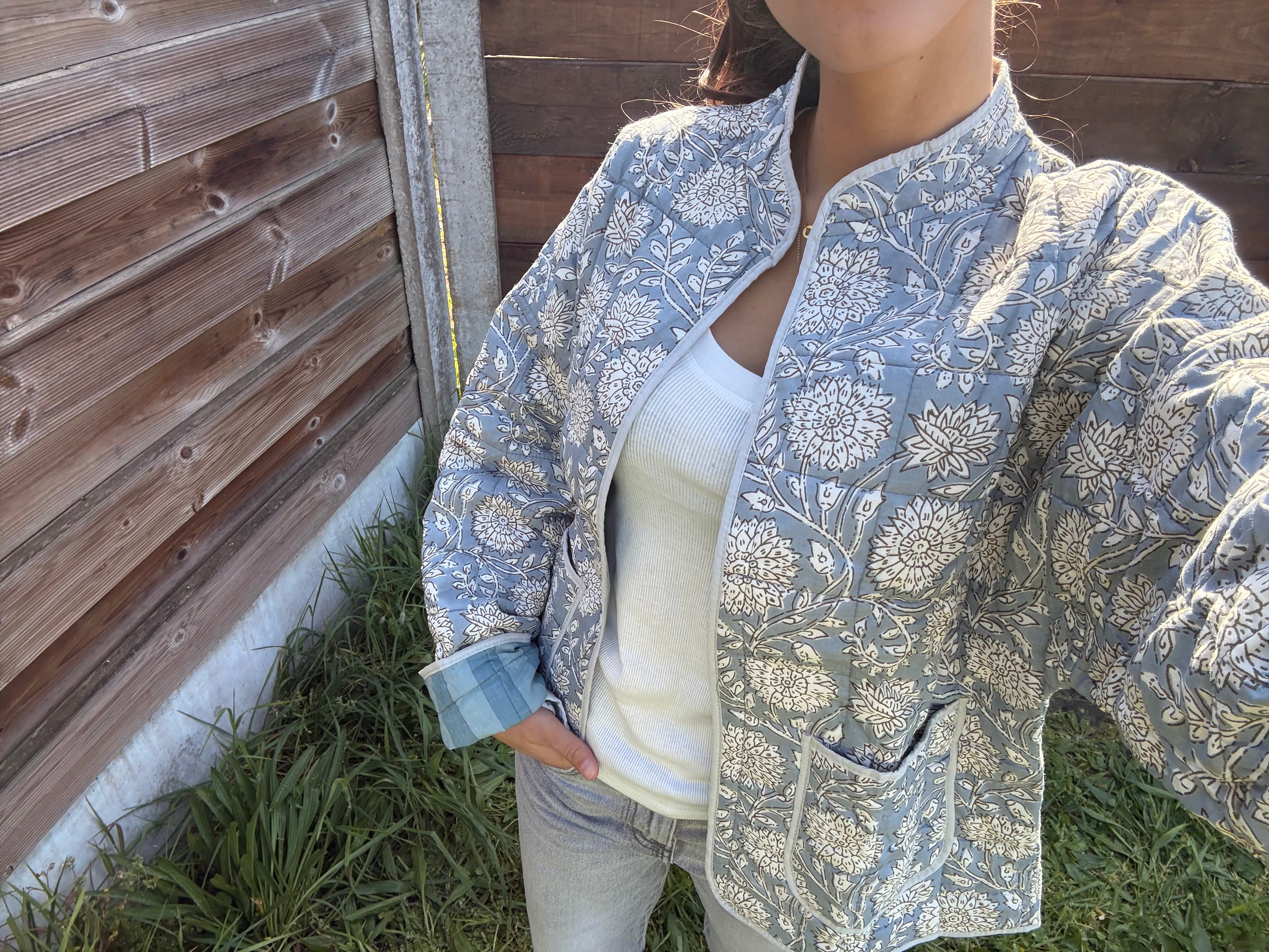 Veste Coton Réversible - veste matelassée artisanale