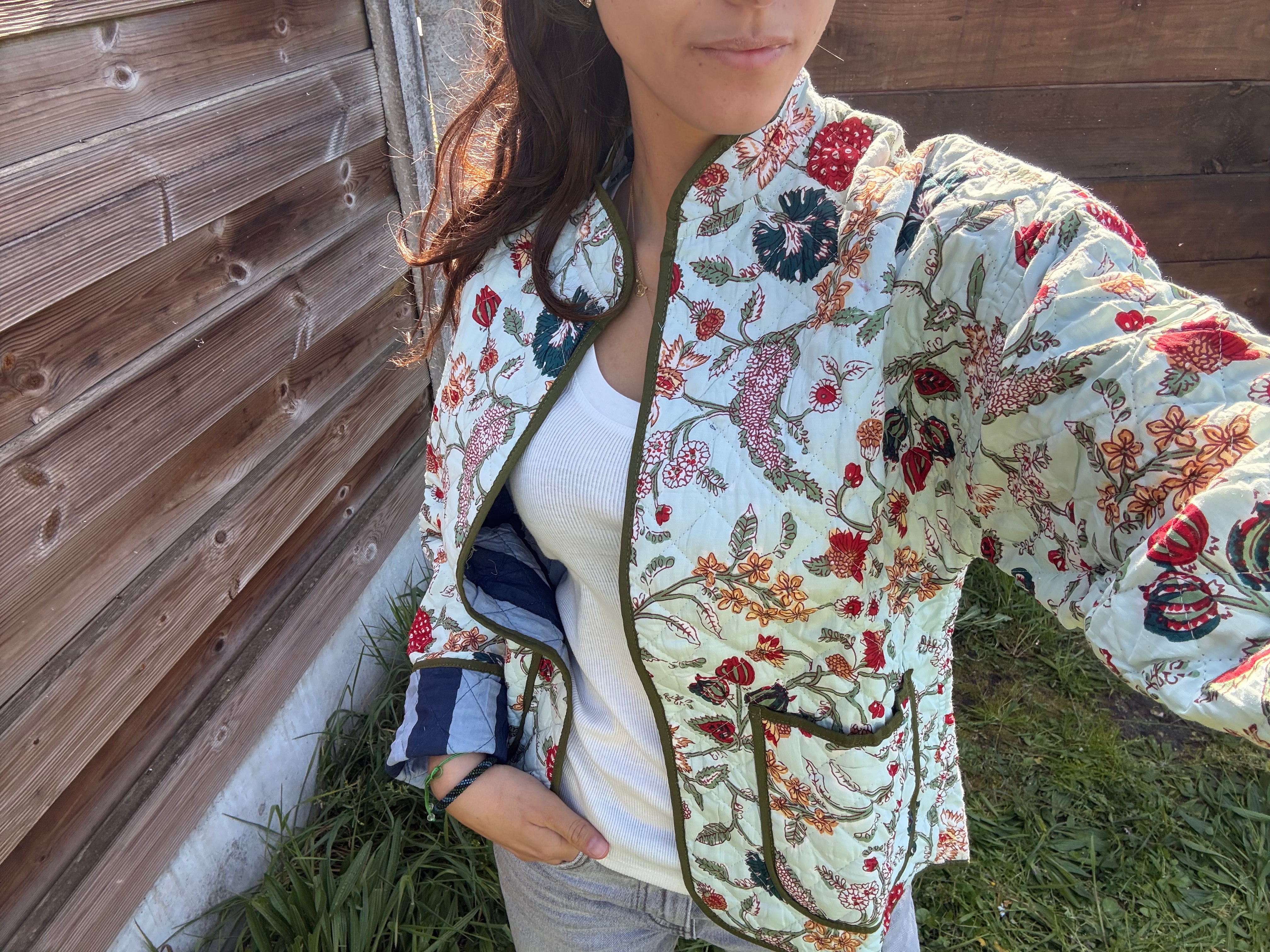 Veste Coton Réversible - veste matelassée artisanale