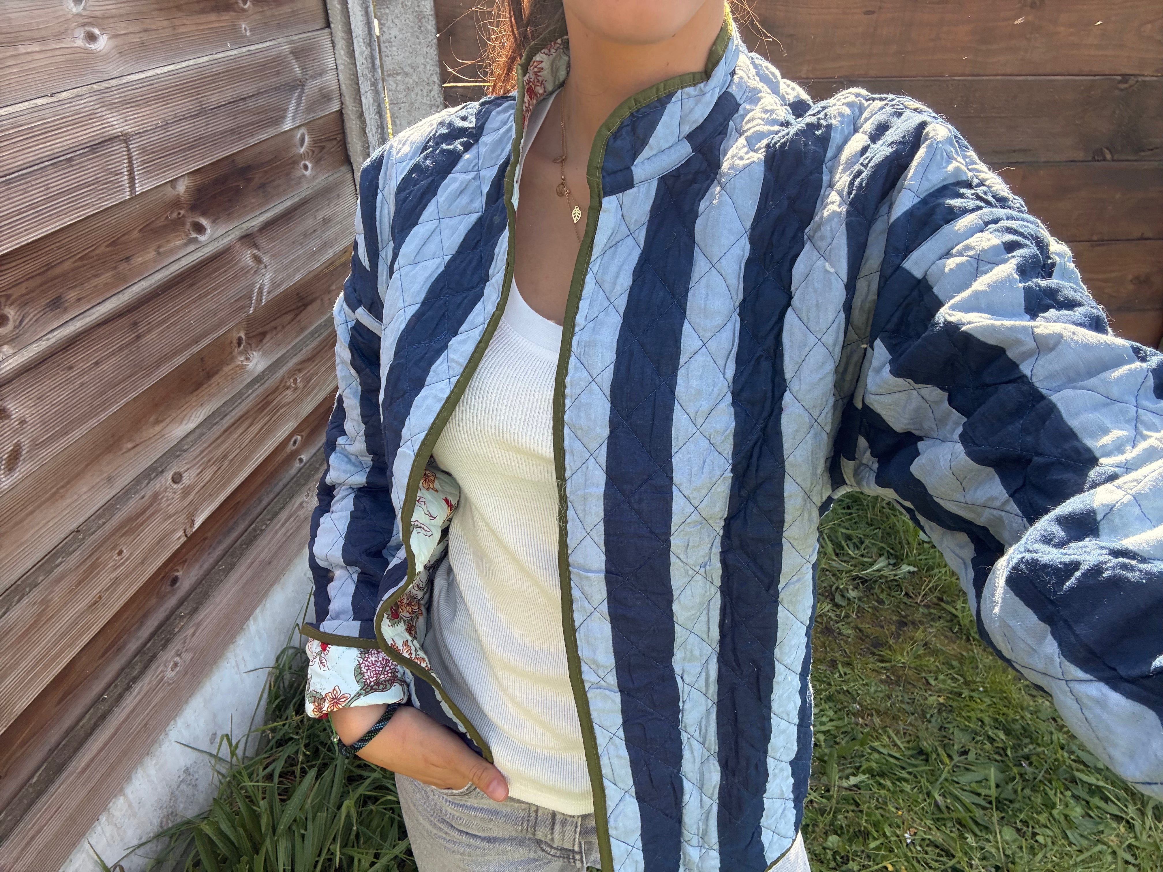Veste Coton Réversible - veste matelassée artisanale