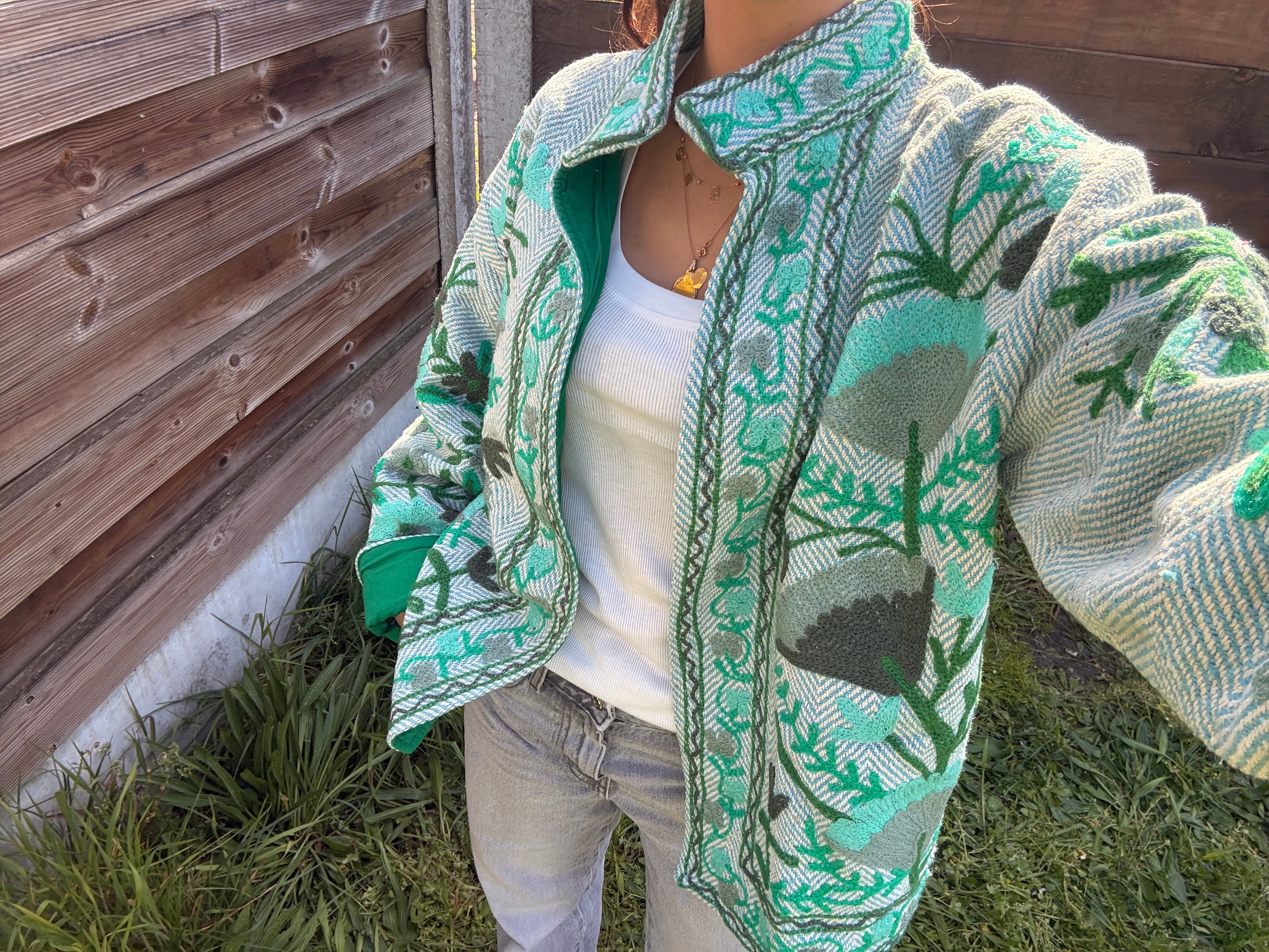 Veste Suzani- Veste velours Indienne