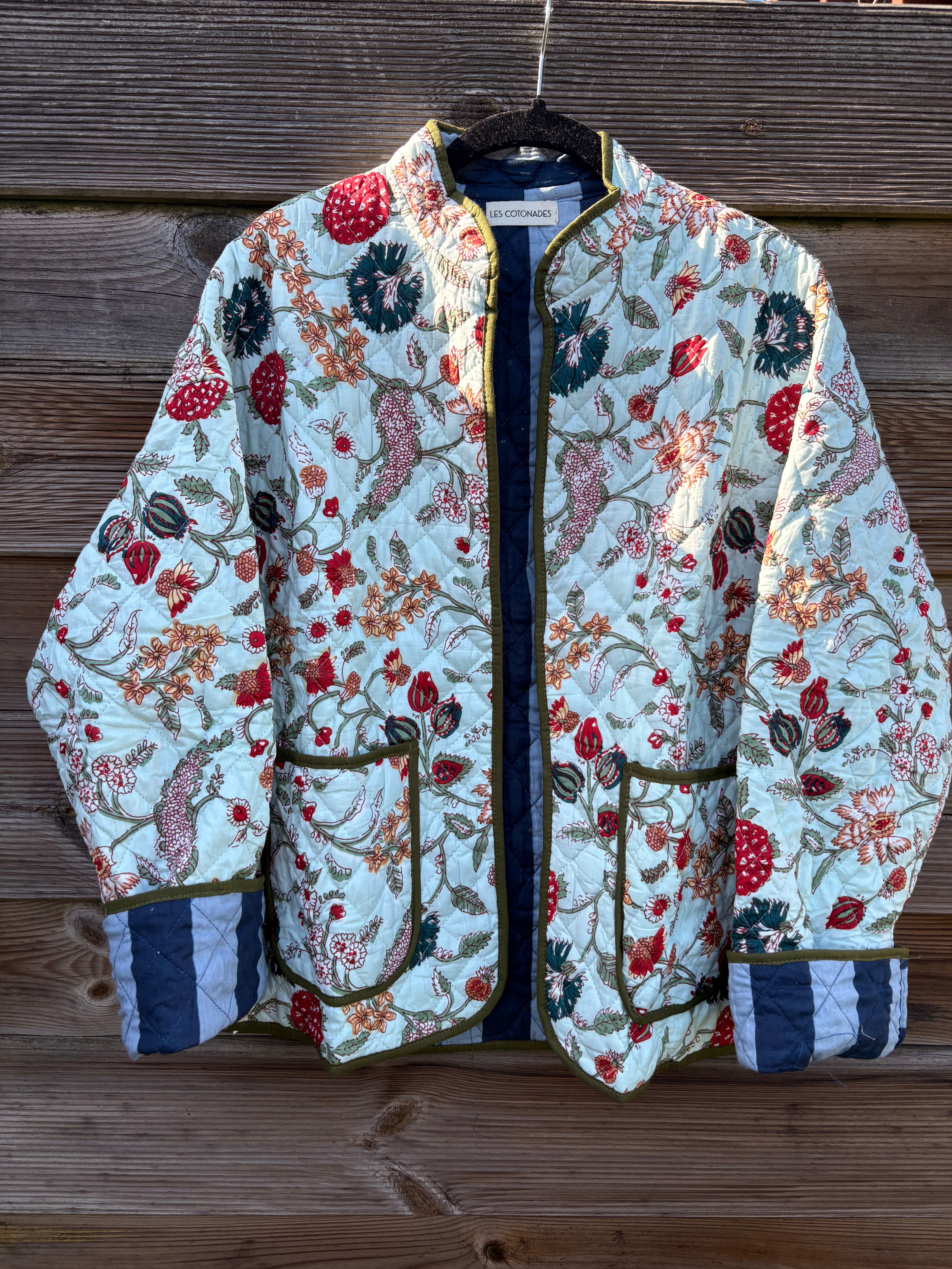 Veste Coton Réversible - veste matelassée artisanale