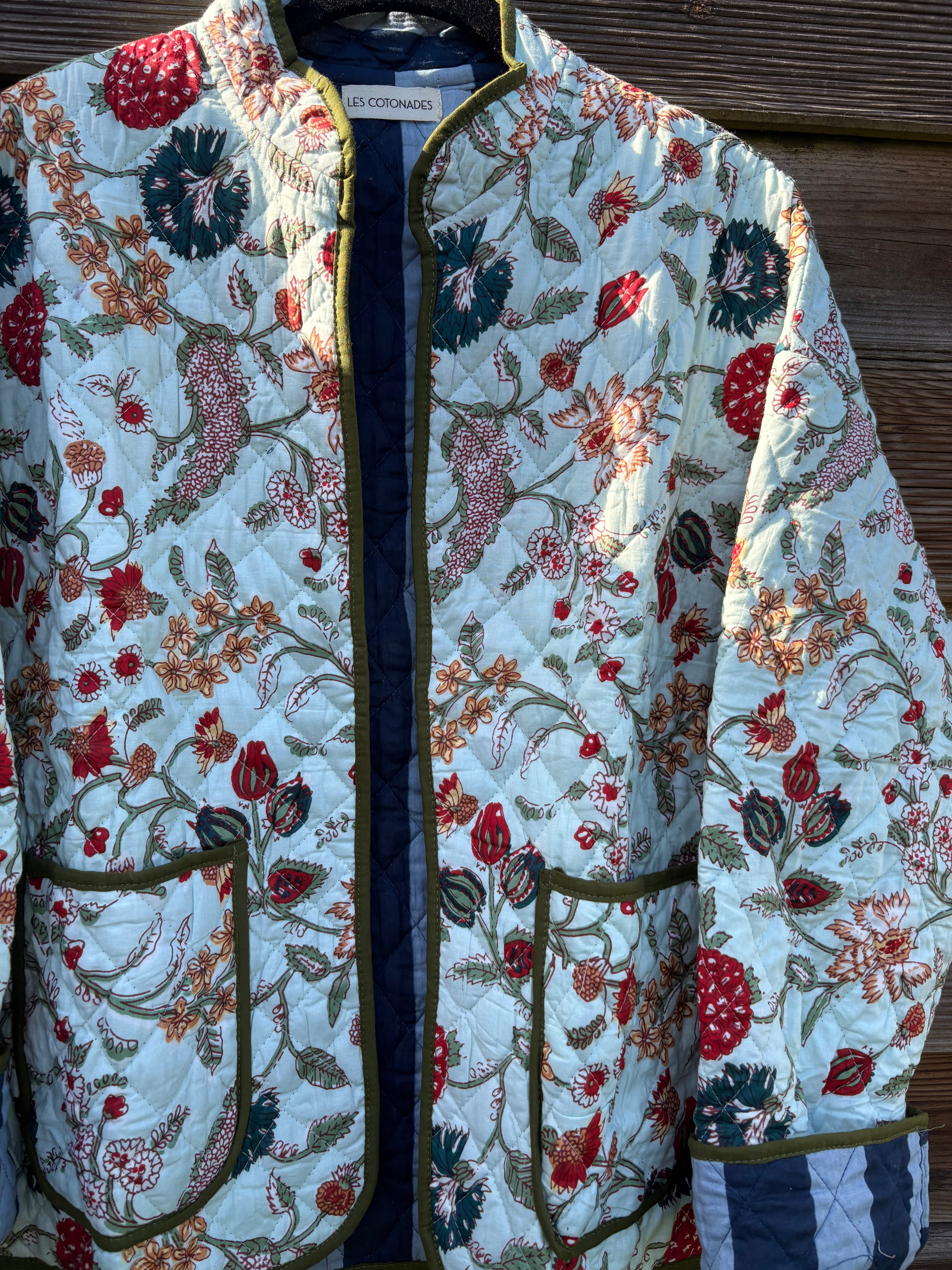 Veste Coton Réversible - veste matelassée artisanale