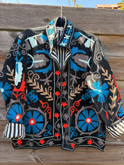 Veste Suzani- Veste velours Indienne