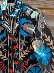 Veste Suzani- Veste velours Indienne