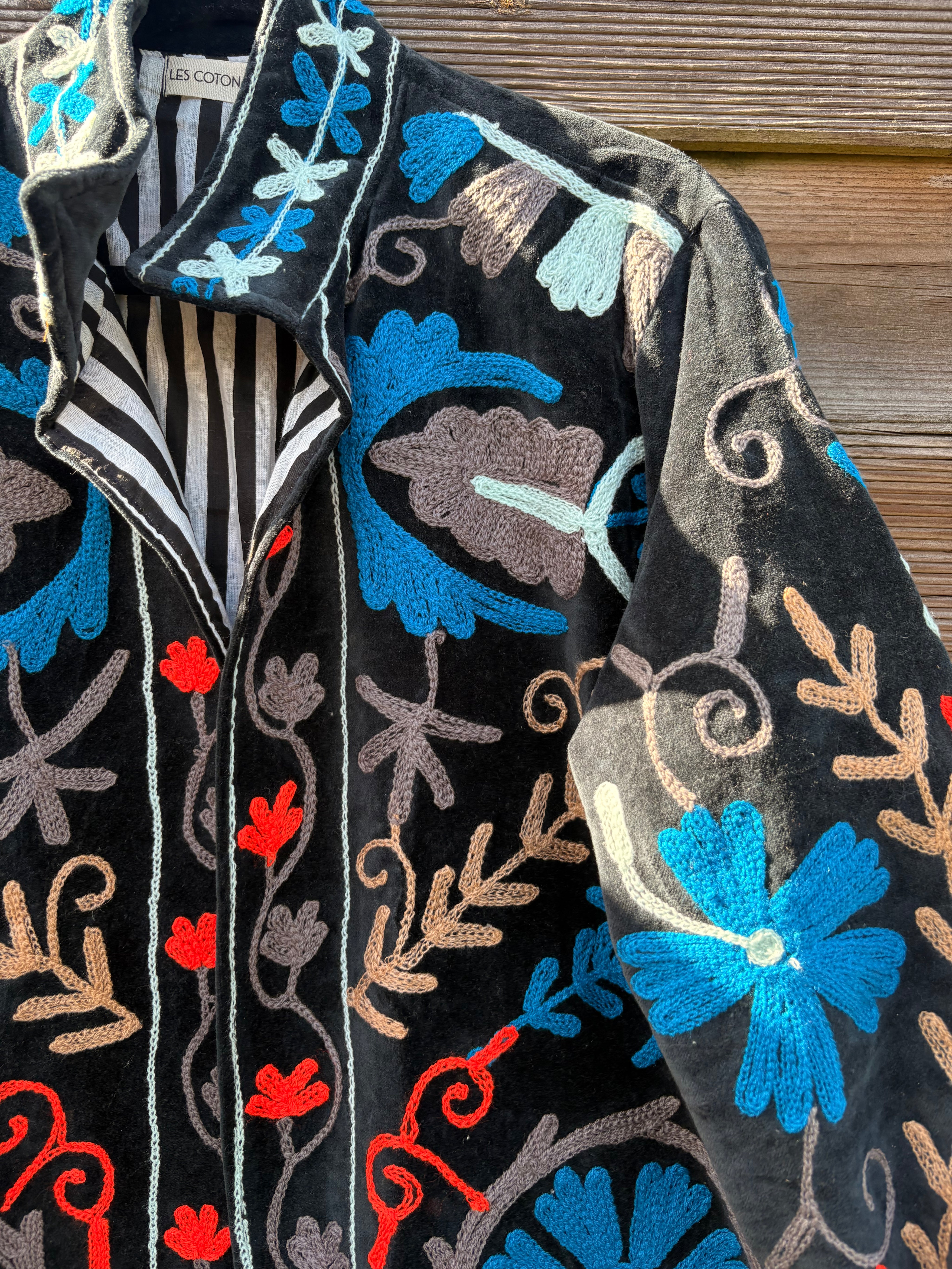 Veste Suzani- Veste velours Indienne