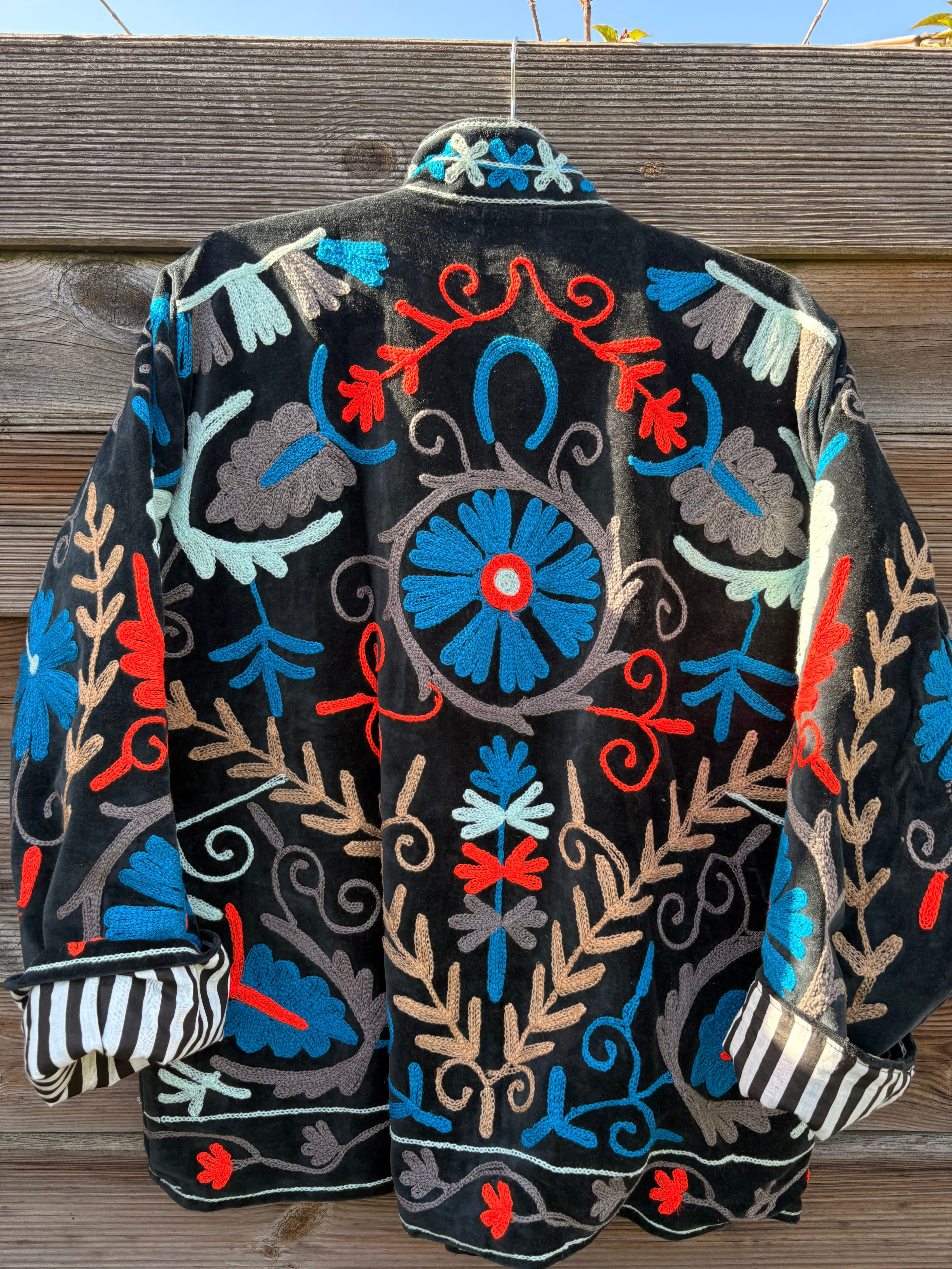 Veste Suzani- Veste velours Indienne