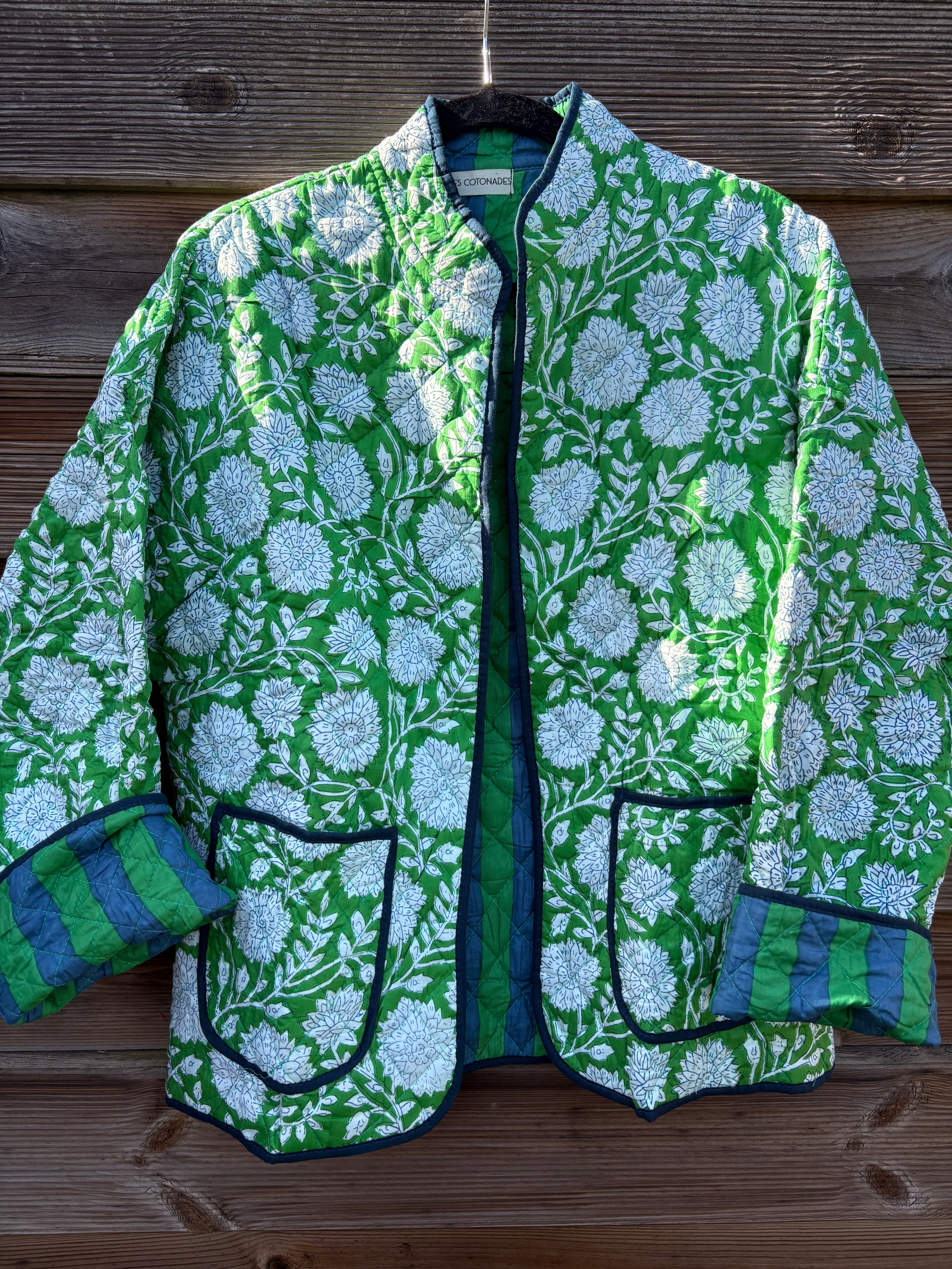 Veste Coton Réversible - veste matelassée artisanale