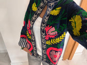 Veste Suzani- Veste velours Indienne
