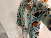 Veste Suzani- Veste velours Indienne