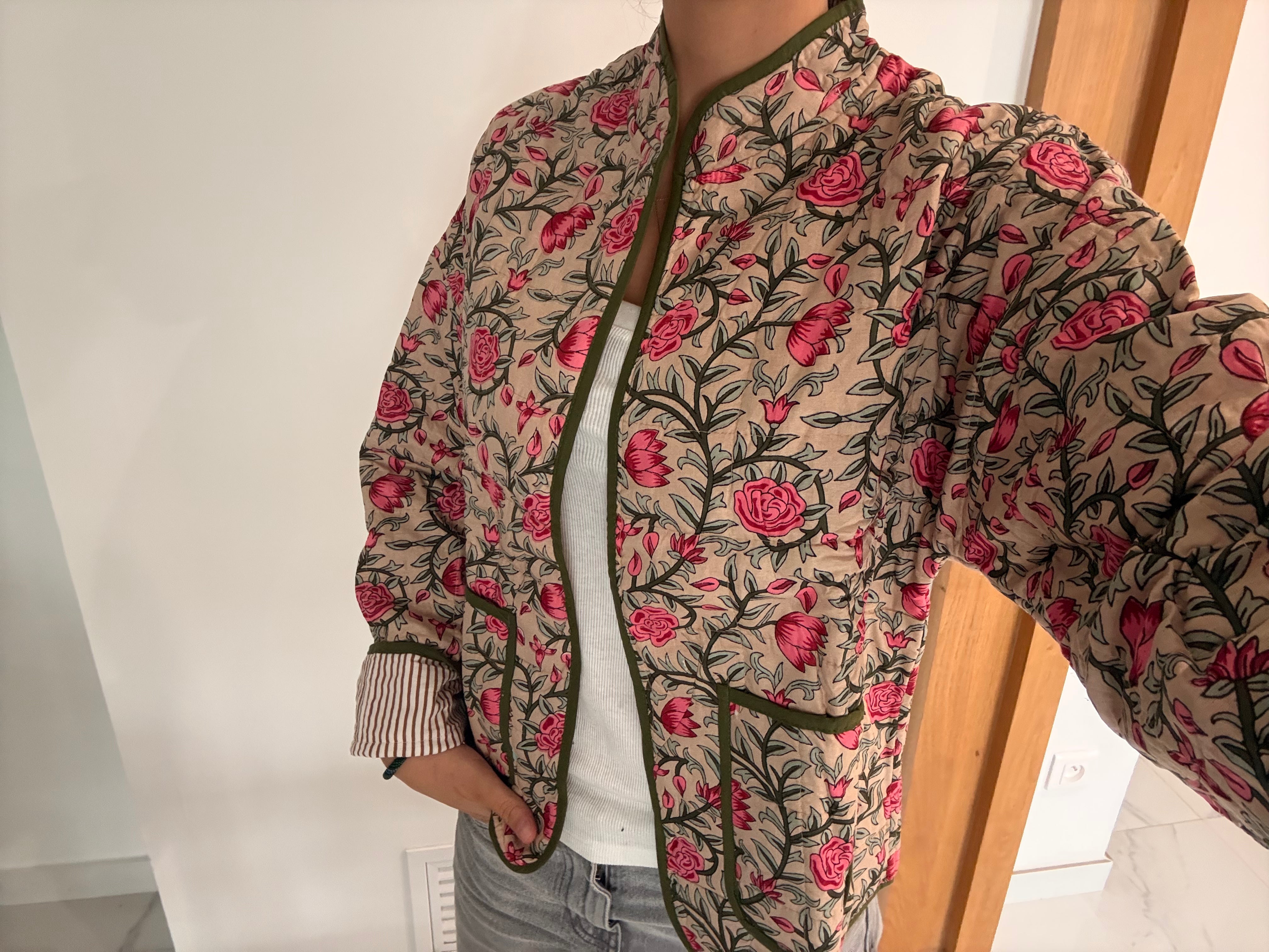 Veste Coton Réversible - veste matelassée artisanale