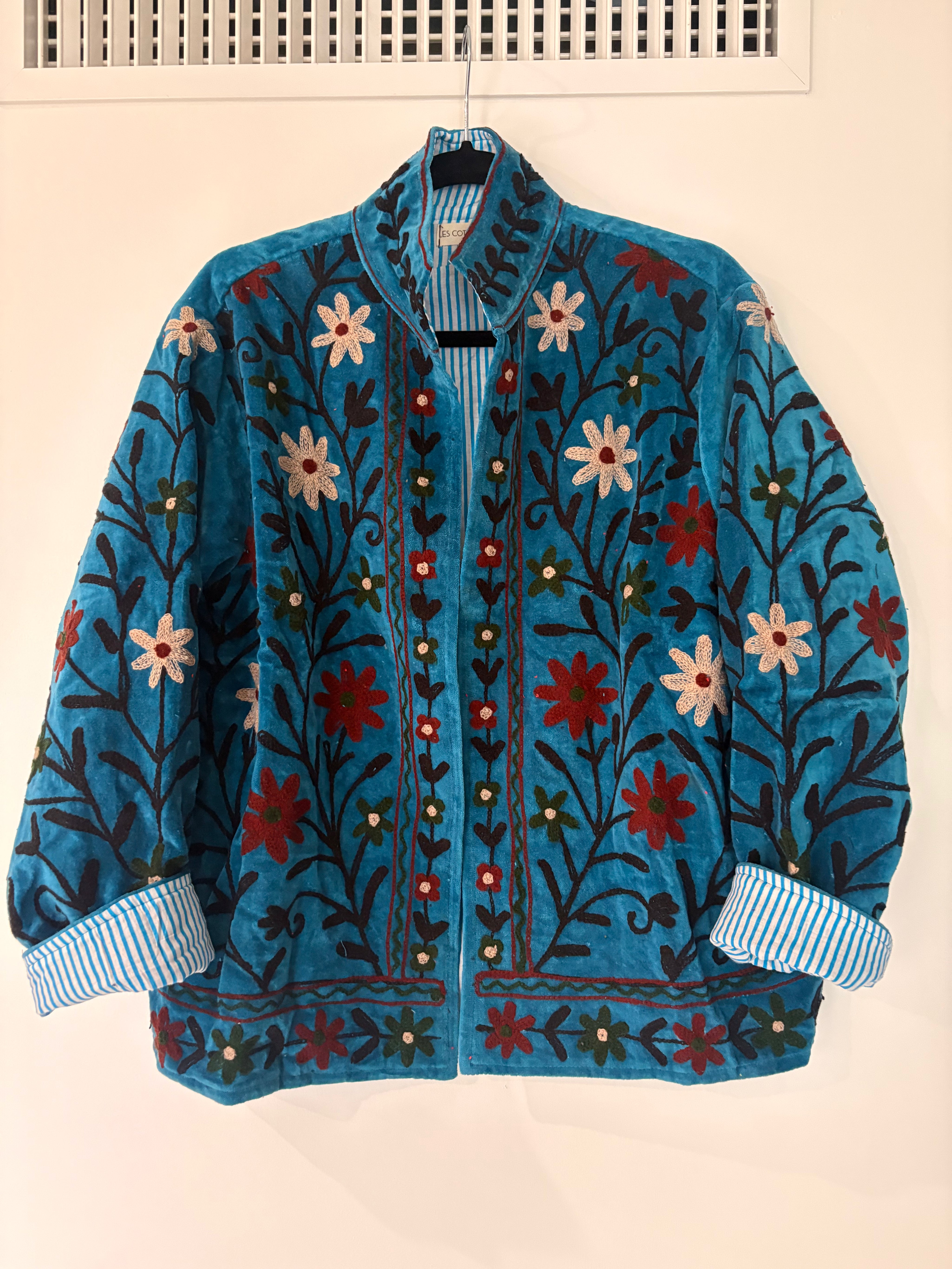 Veste Suzani- Veste velours Indienne