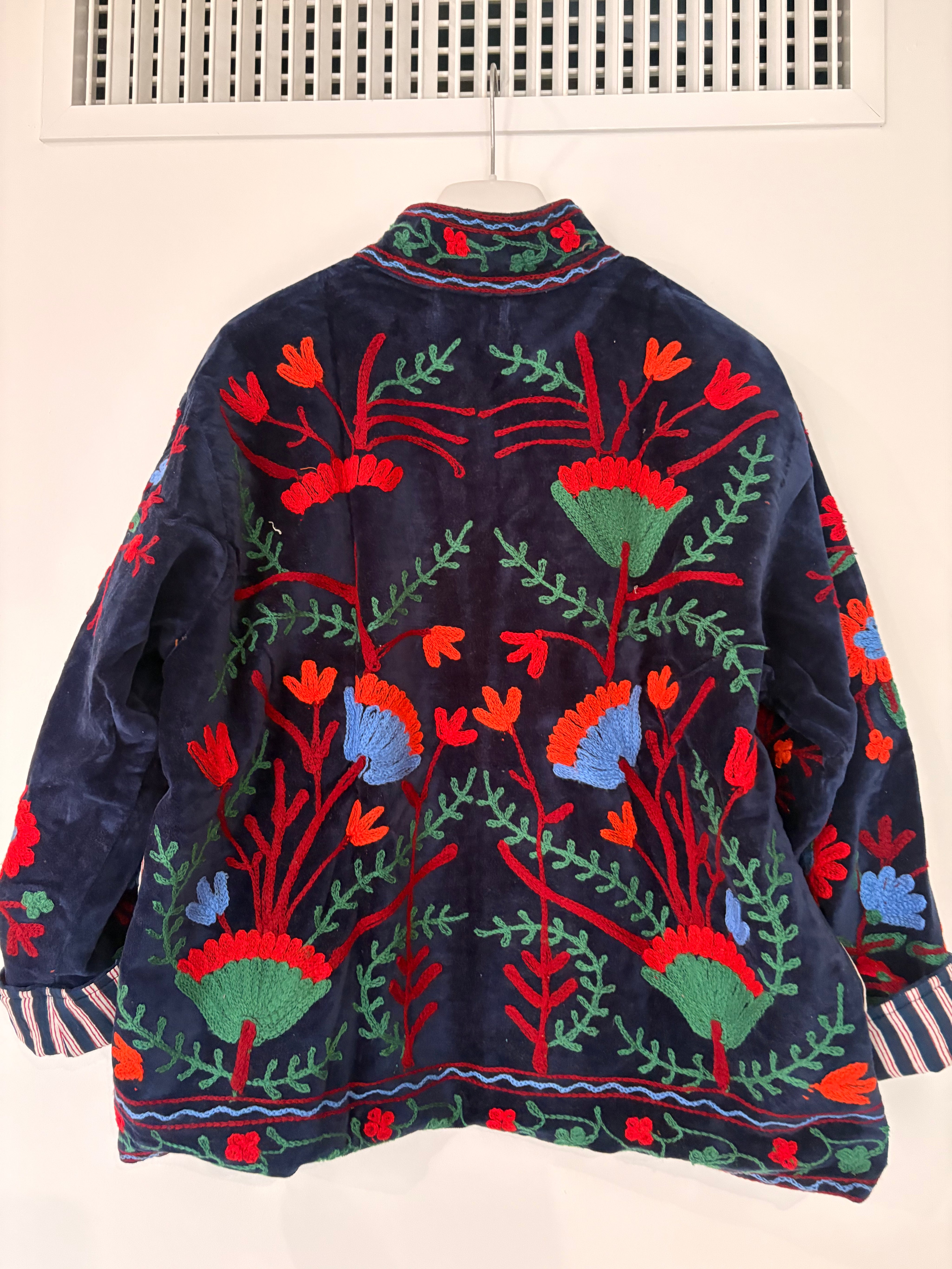 Veste Suzani- Veste velours Indienne