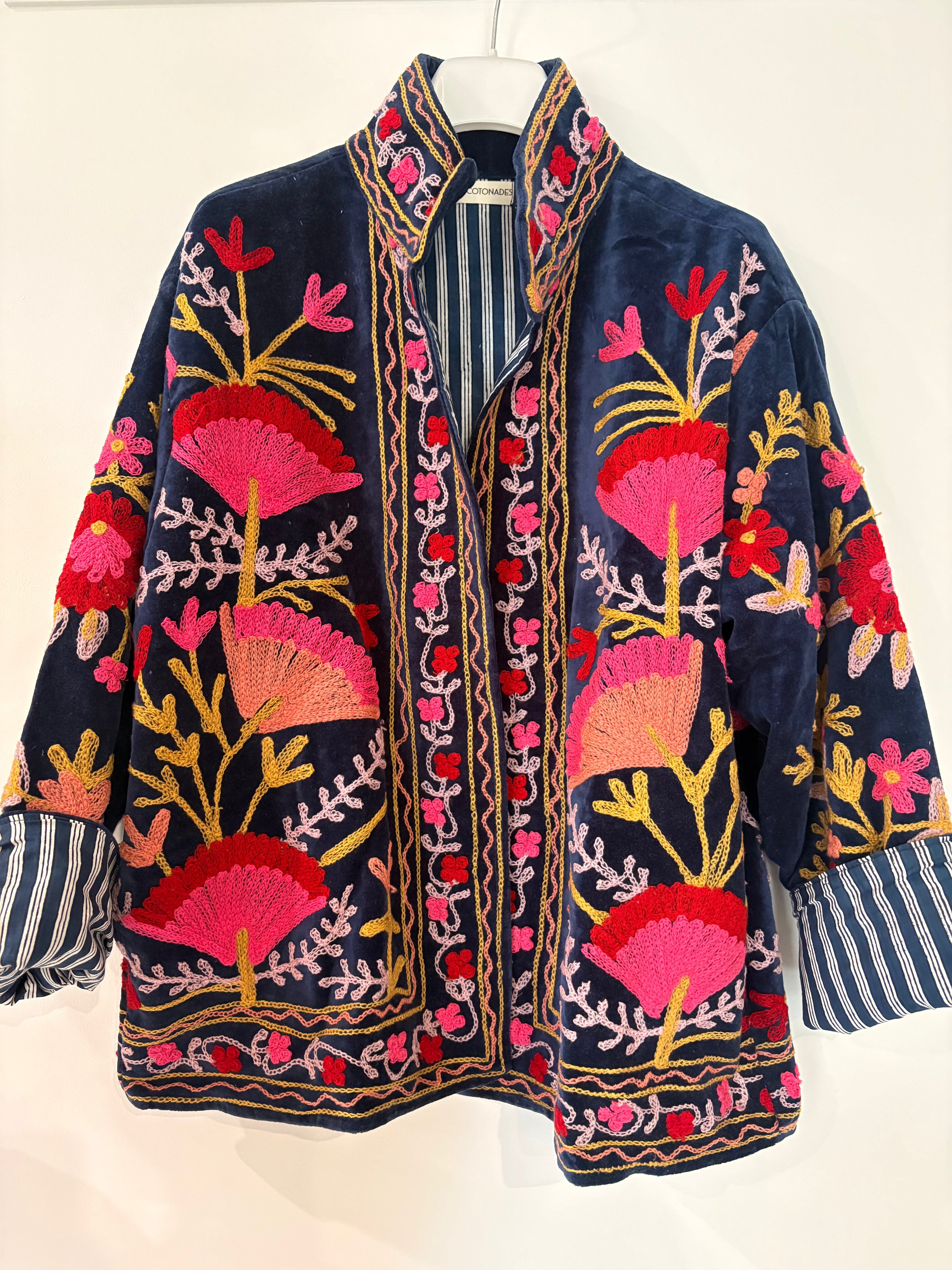 Veste Suzani- Veste velours Indienne