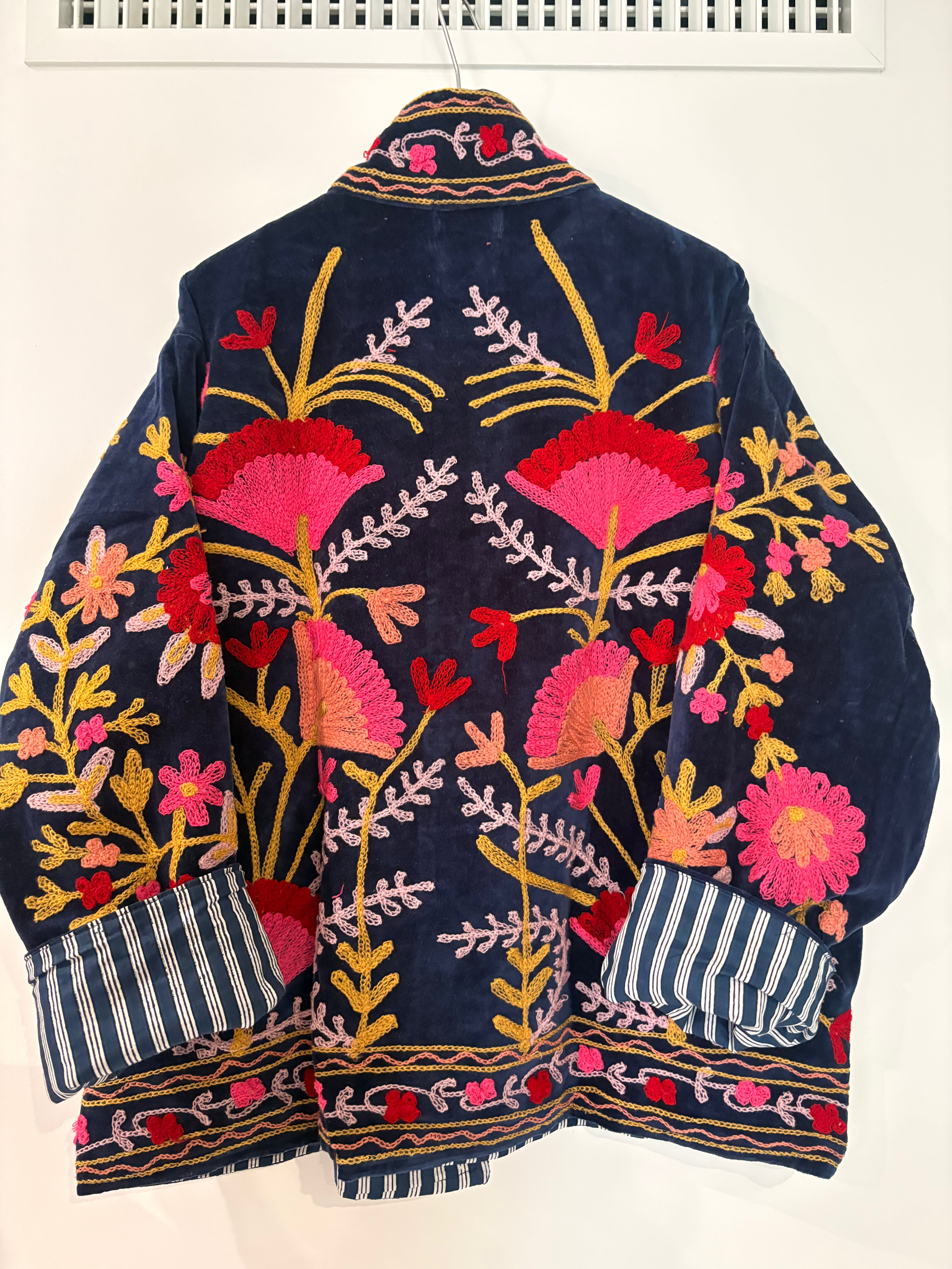Veste Suzani- Veste velours Indienne