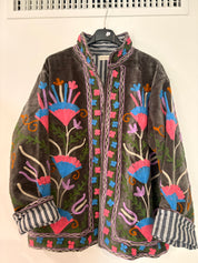 Veste Suzani- Veste velours Indienne