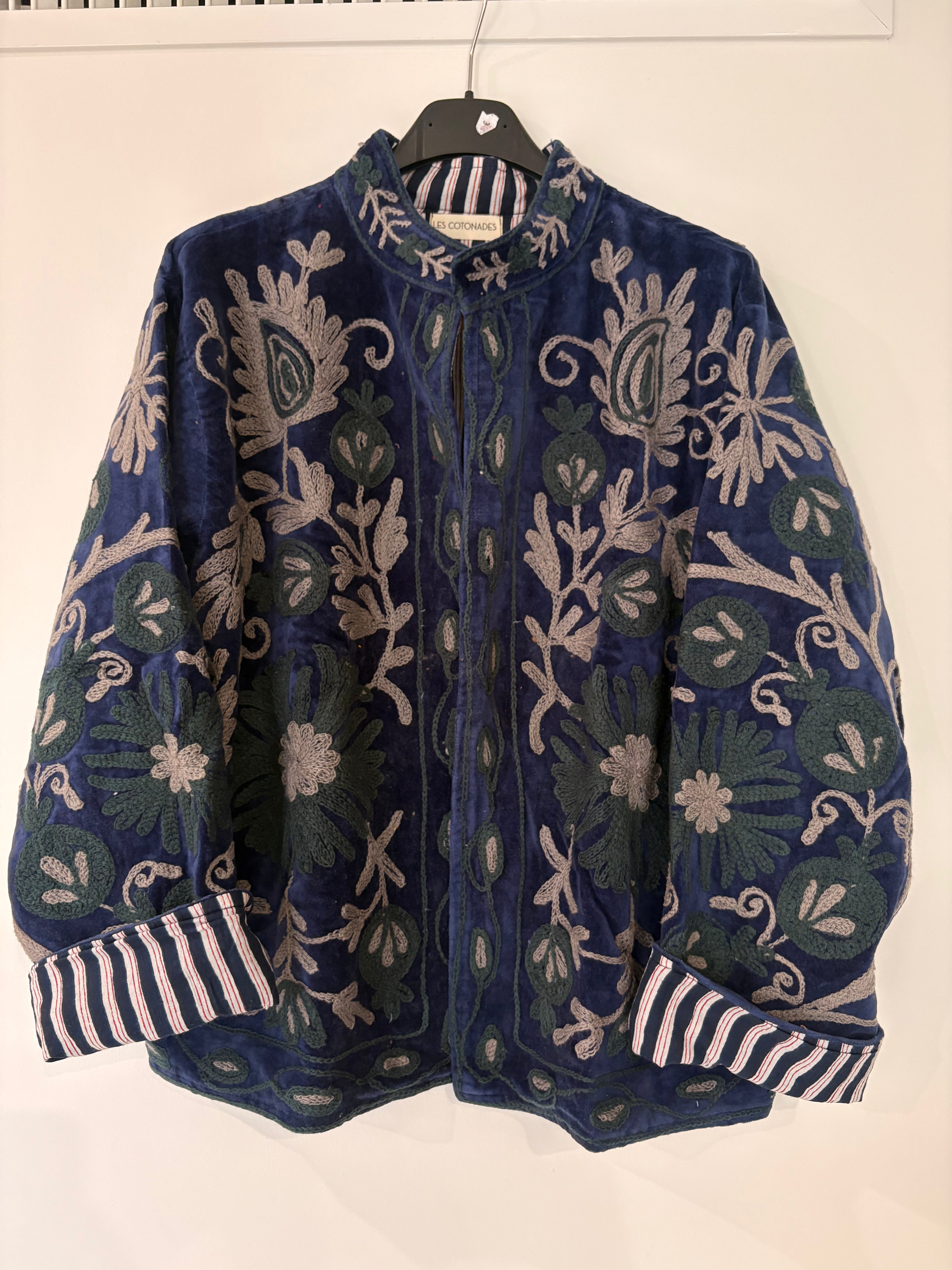 Veste Suzani- Veste velours Indienne