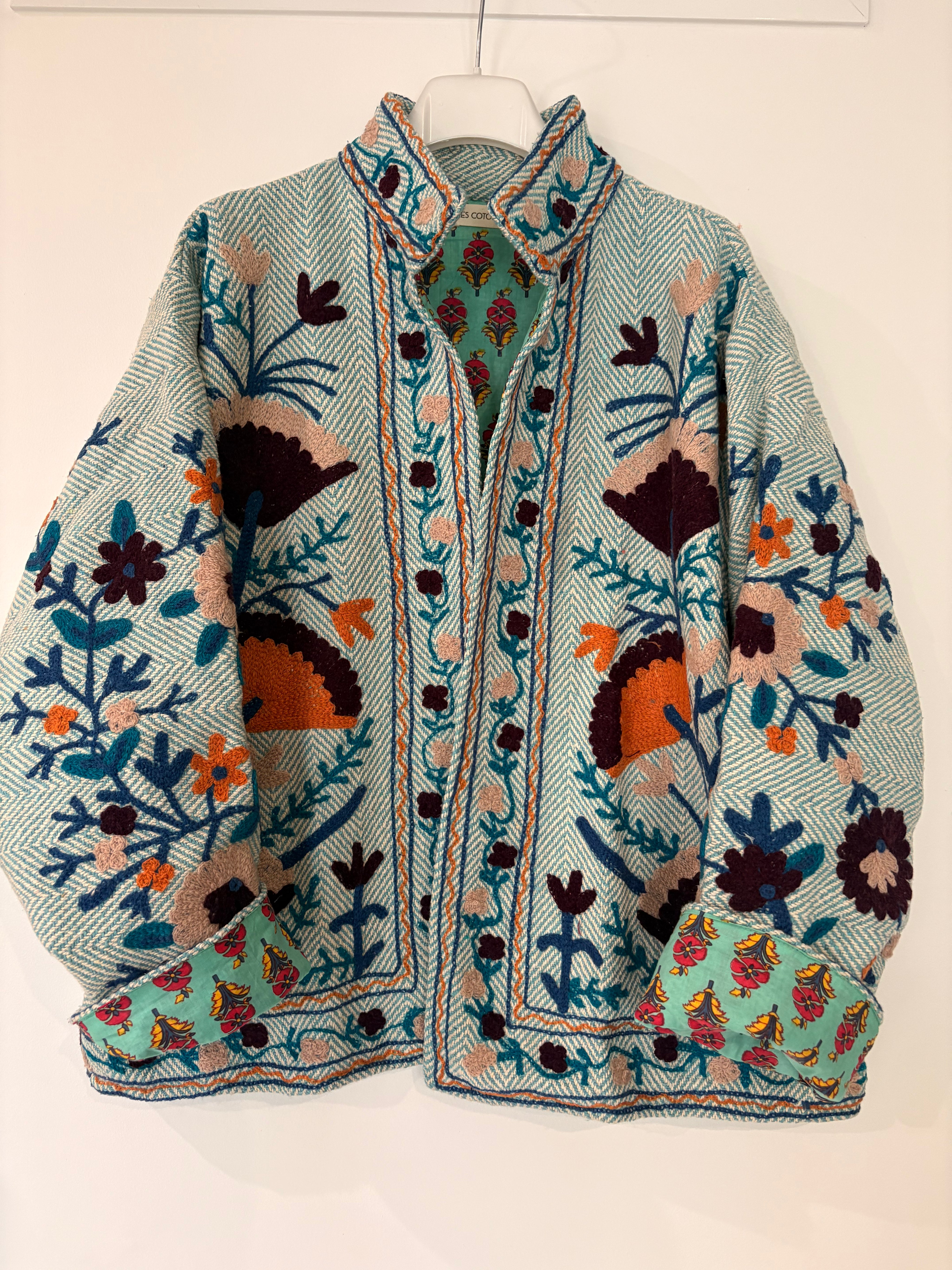 Veste Suzani- Veste velours Indienne