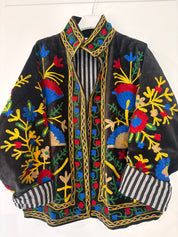 Veste Suzani- Veste velours Indienne