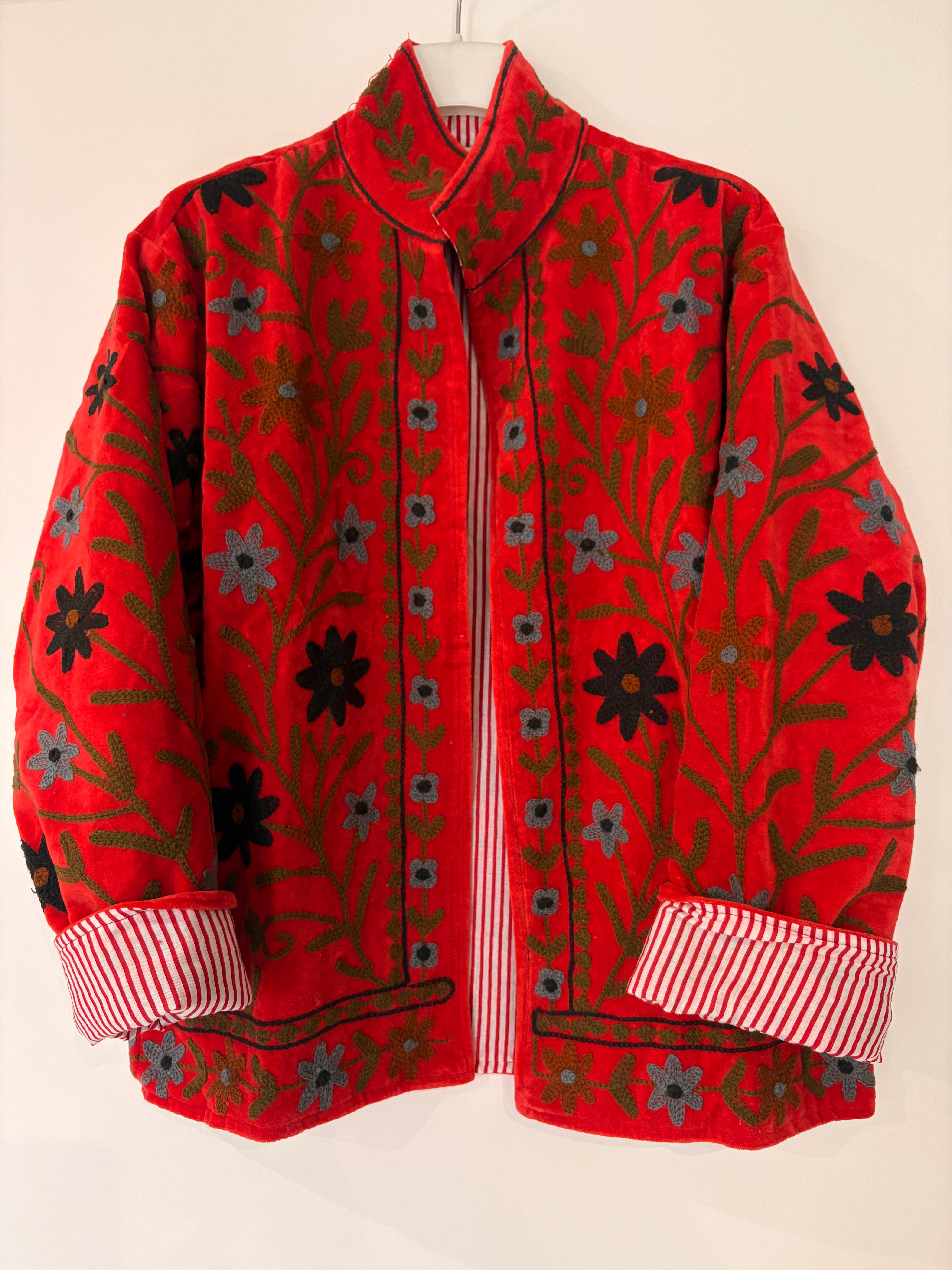 Veste Suzani- Veste velours Indienne