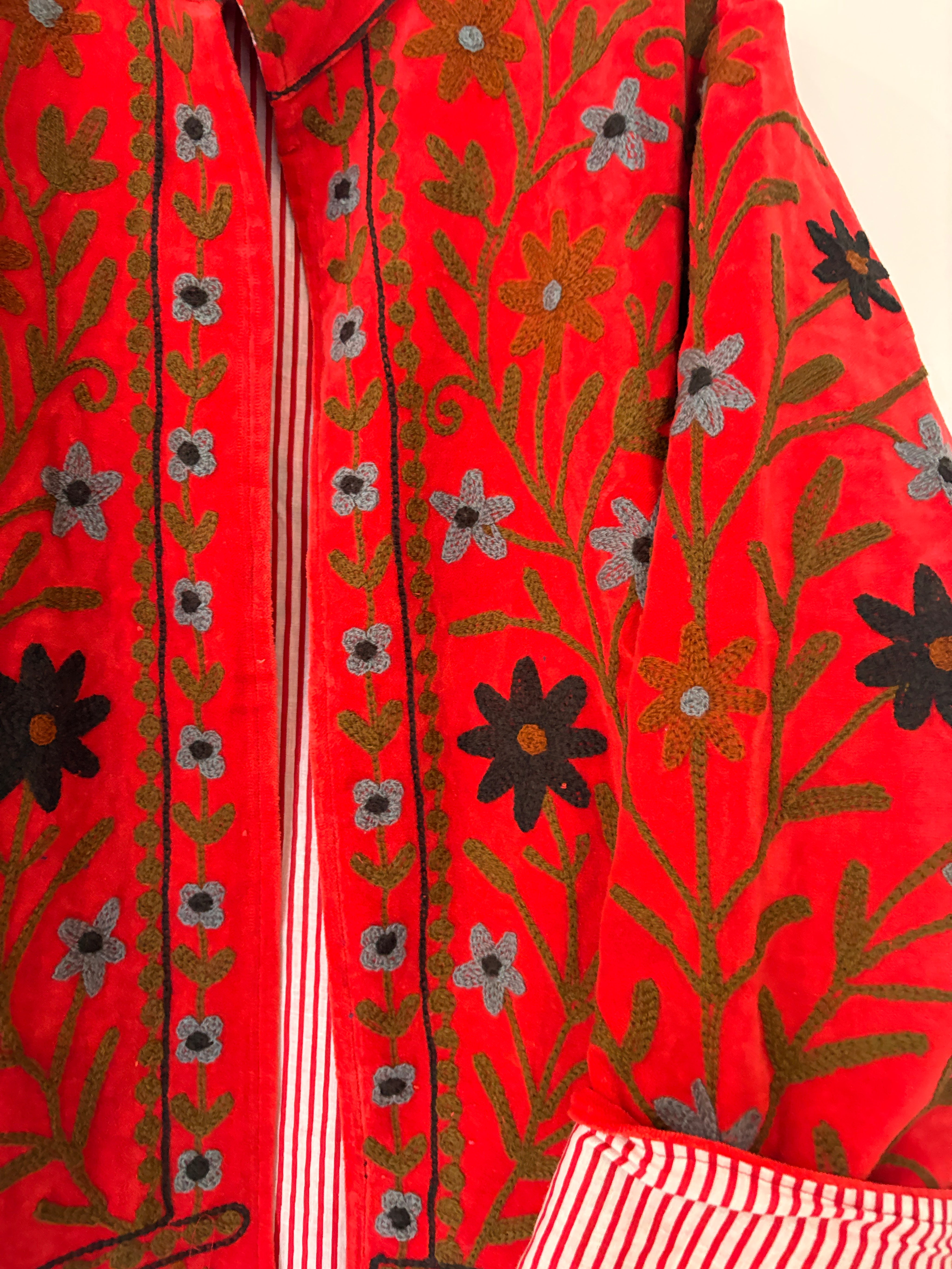 Veste Suzani- Veste velours Indienne