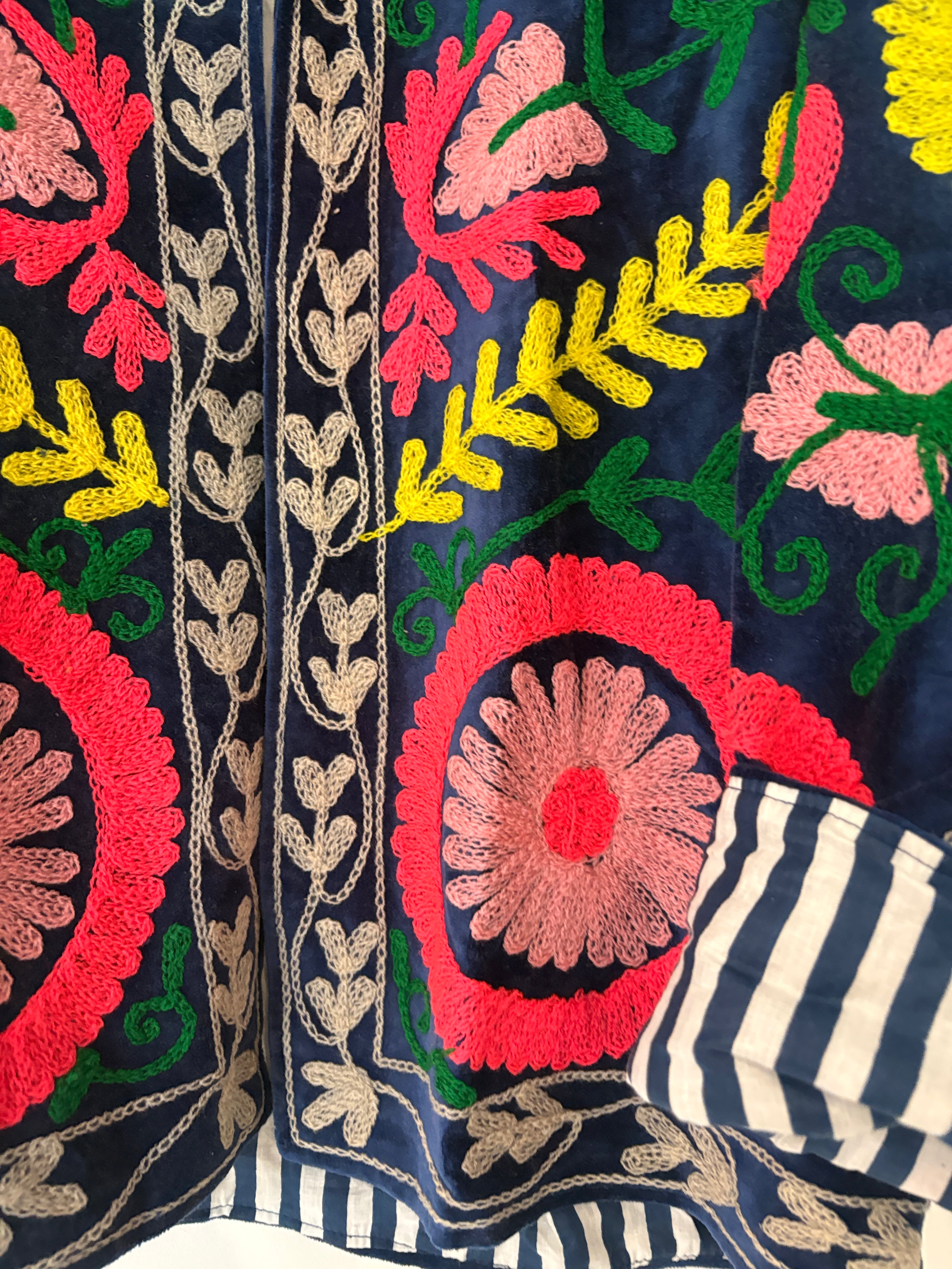 Veste Suzani- Veste velours Indienne